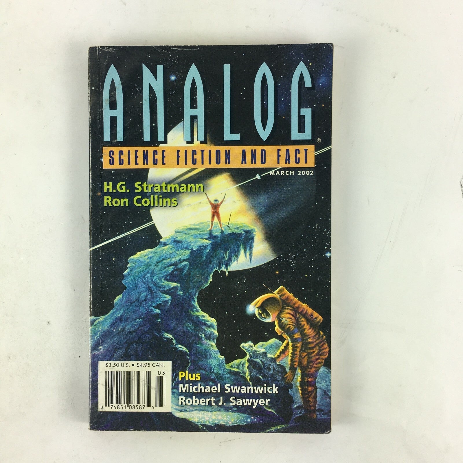 March 2002 Analog Science Fiction Fact Magazine H.G.Stratman Ron Collins