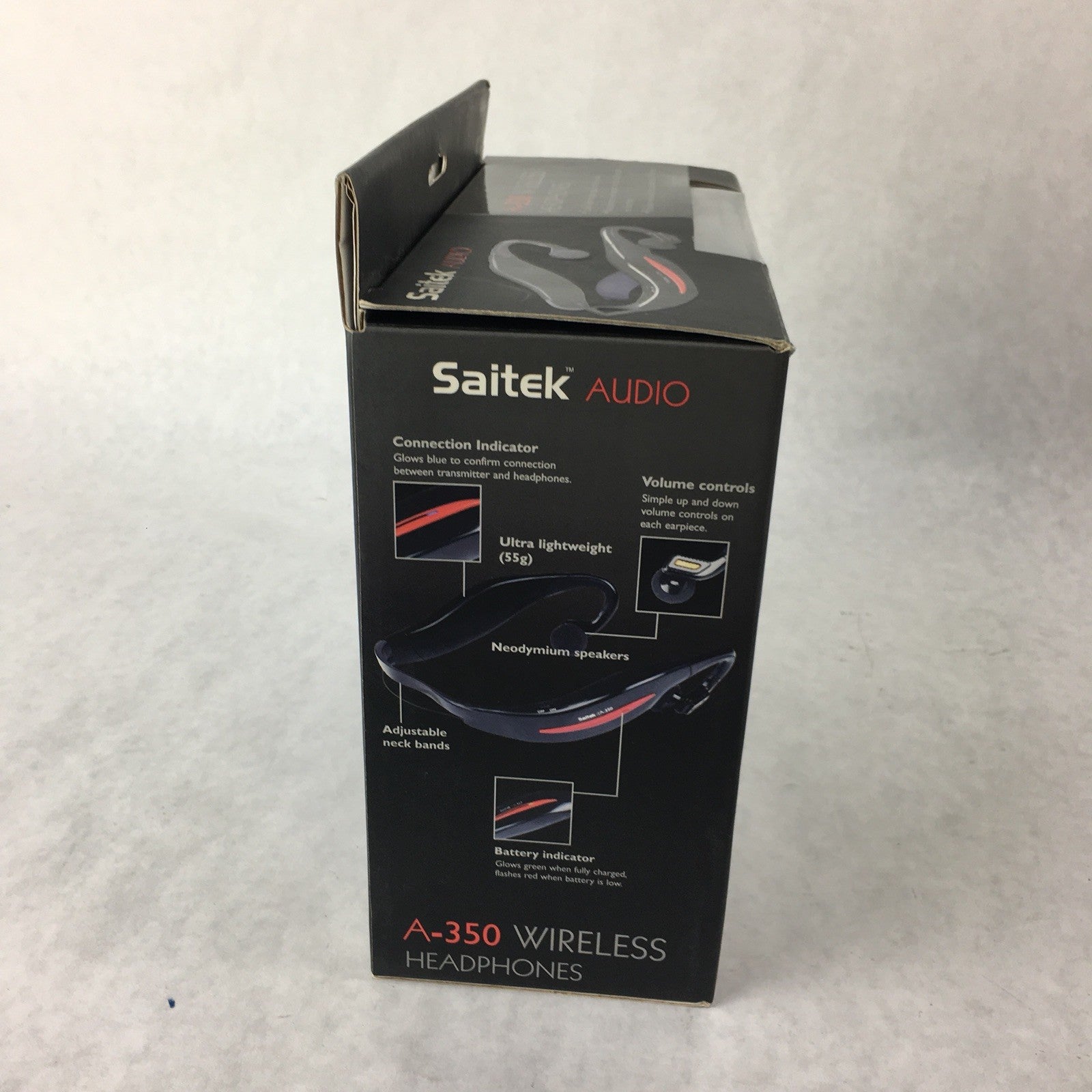 Saitek A-350 Neckband Wireless Headphones - Black