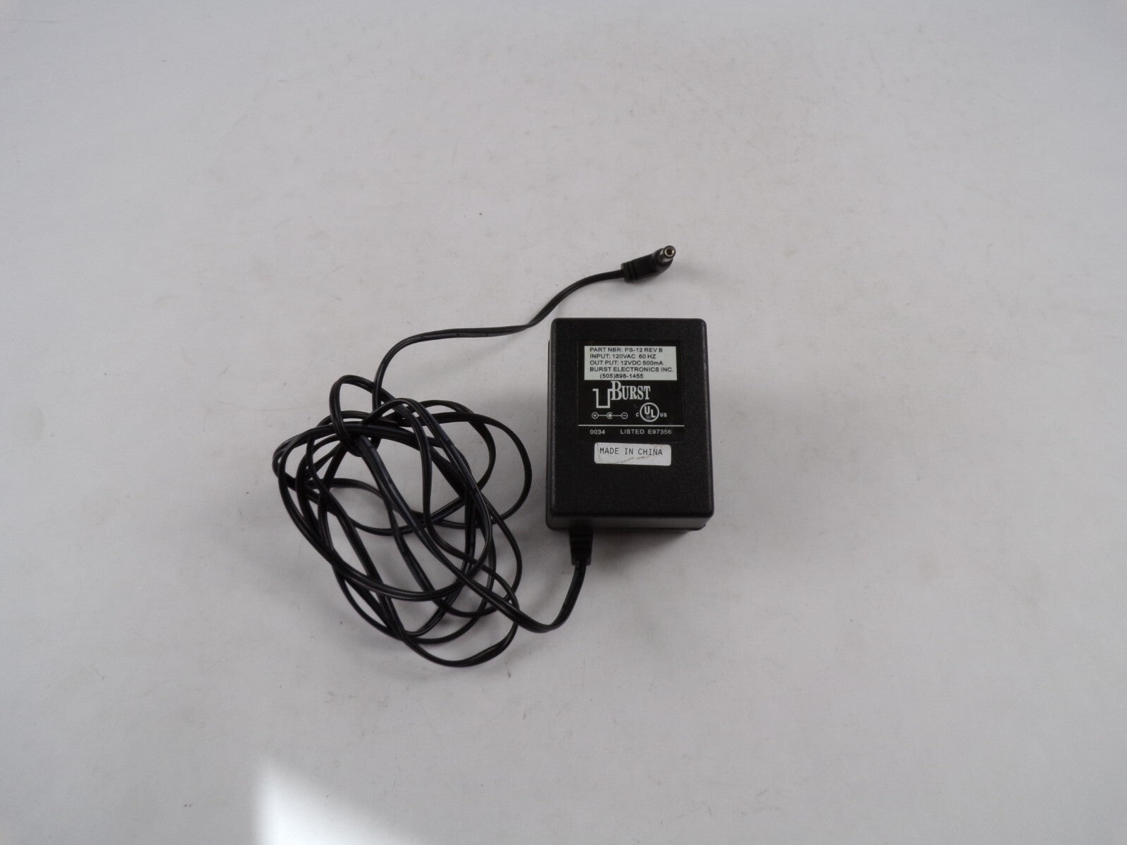 Genuine Burst Adapter Model PS-2REV B Output 12 V 500mA Power Supply Adapter A83