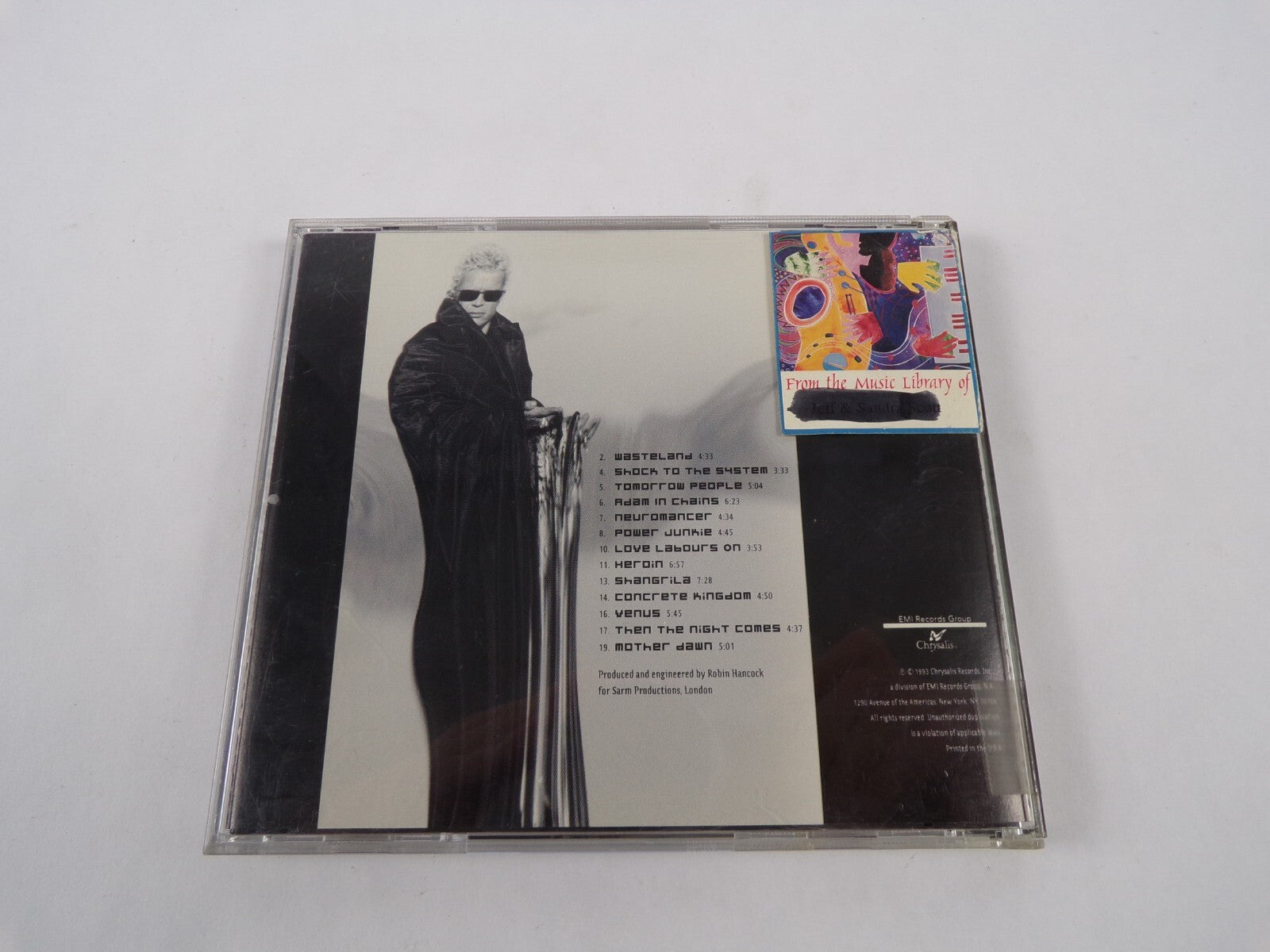 Billy Idol Cyberpun Wasteland Shock To The System Tomorrow People Adam In CD#59