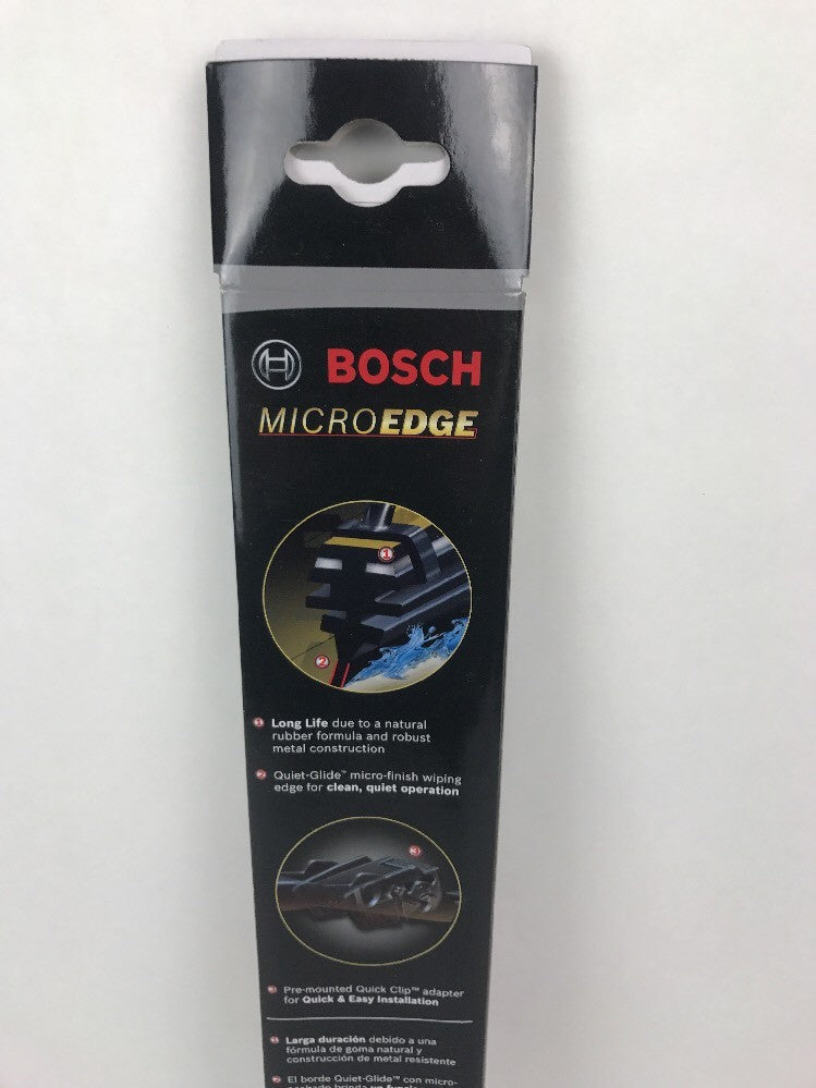 Bosch MicroEdge 40717A 17-inch conventional windshield wiper blade with durable steel frame and natural rubber wiping element.