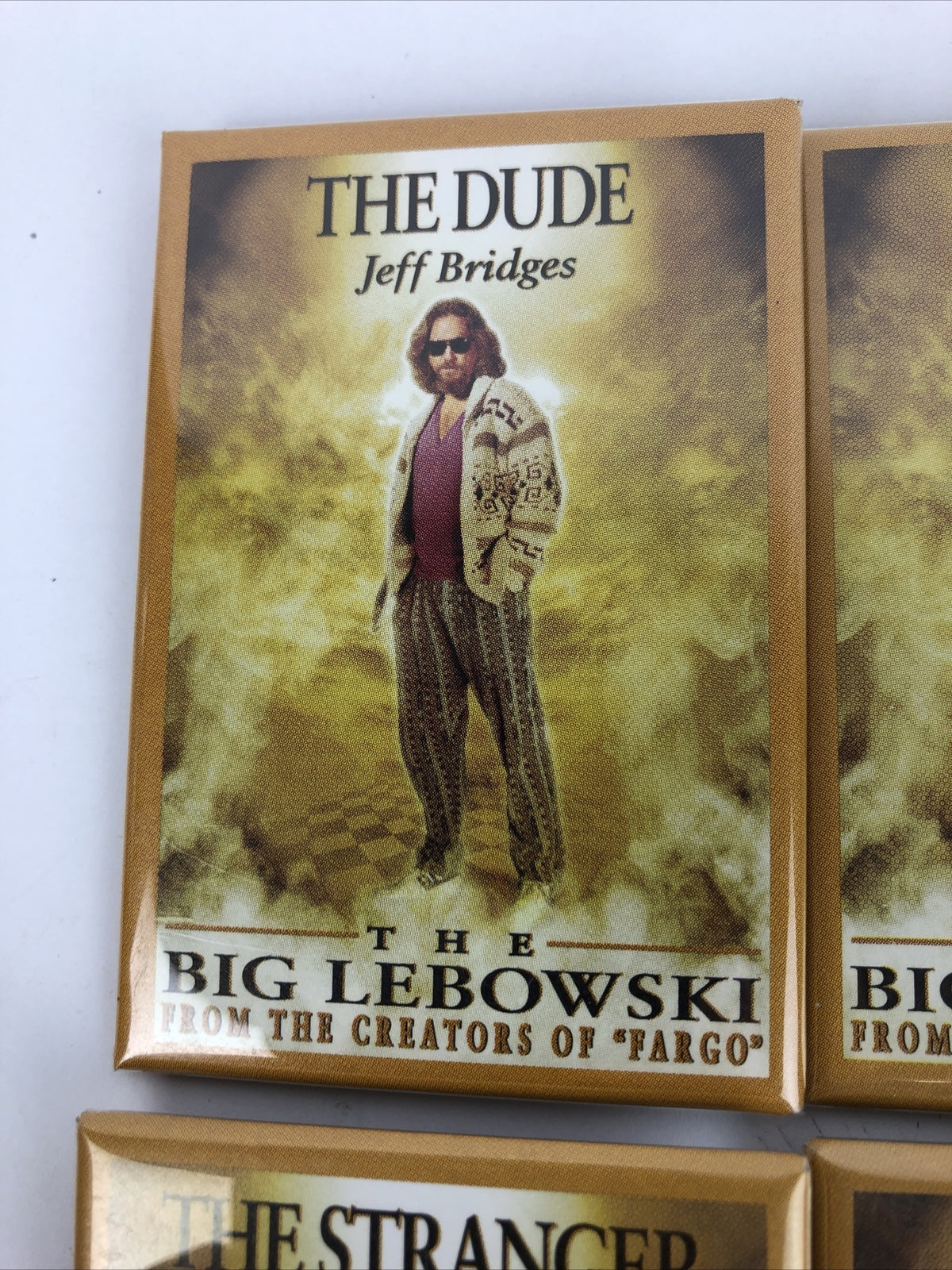 6 x Big Lebowski Button Pin Set 1998 The Dude Donny Jesus Walter Maude Stranger