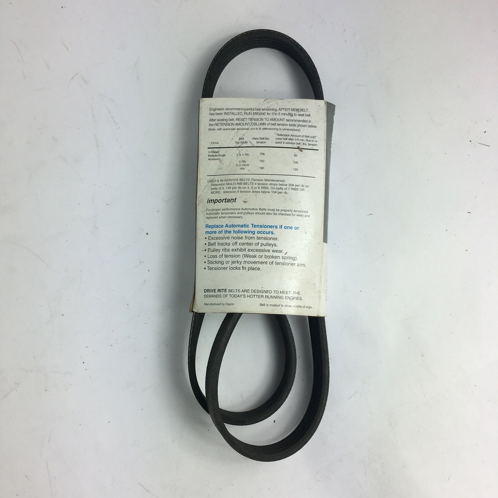 Genuine Drive-Rite Automotive V-Belt Tensioner 5030295DR A7