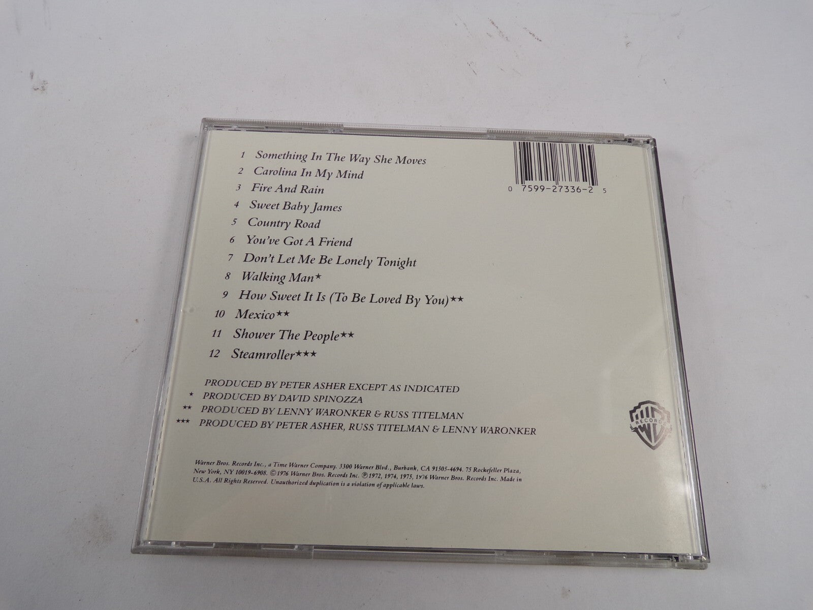 James Taylor Something in the Way She Moves Carolina In My Mind Mexico CD#51