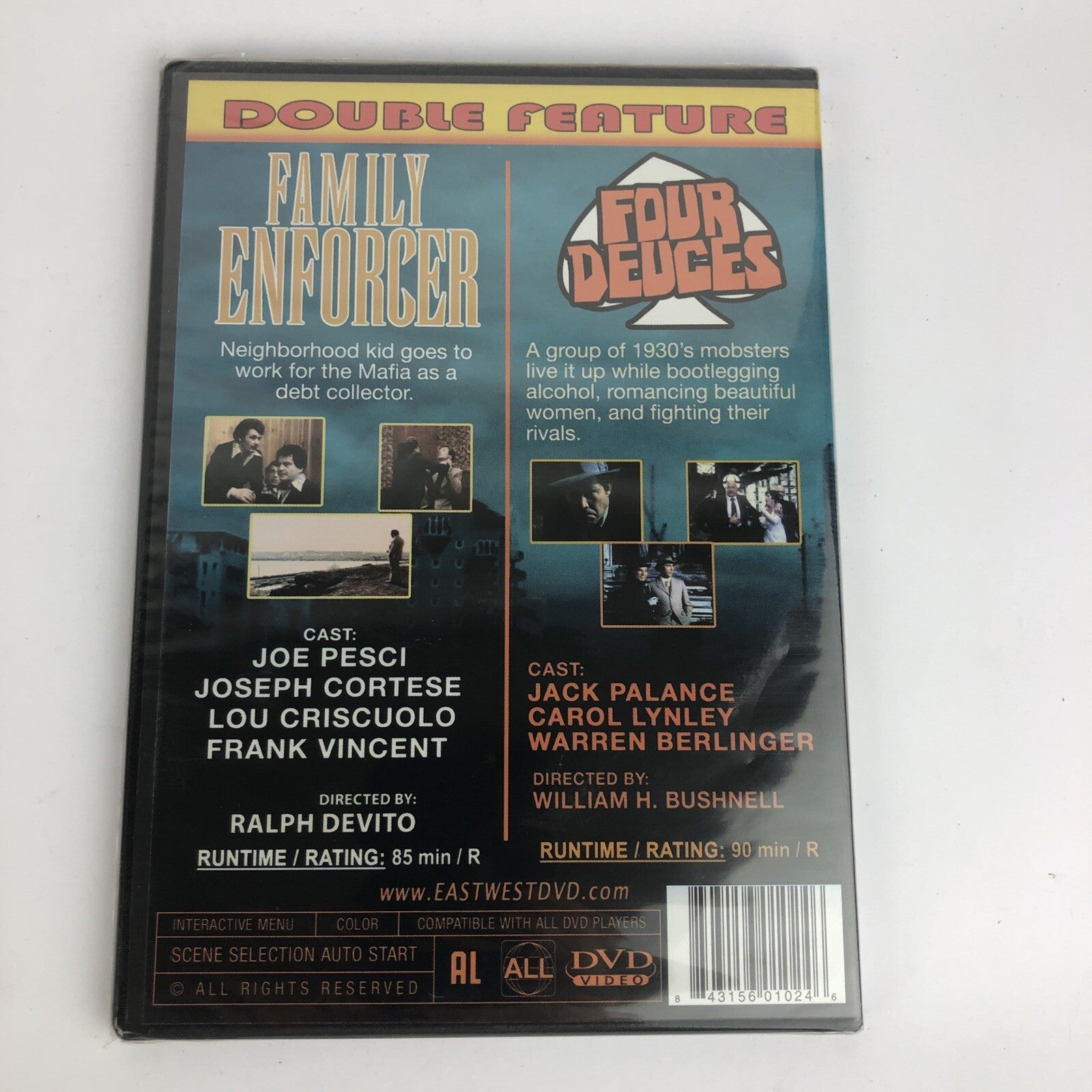 Family Enforcer / Four Deuces Double Feature Lee Marvin DVD movie Brand New