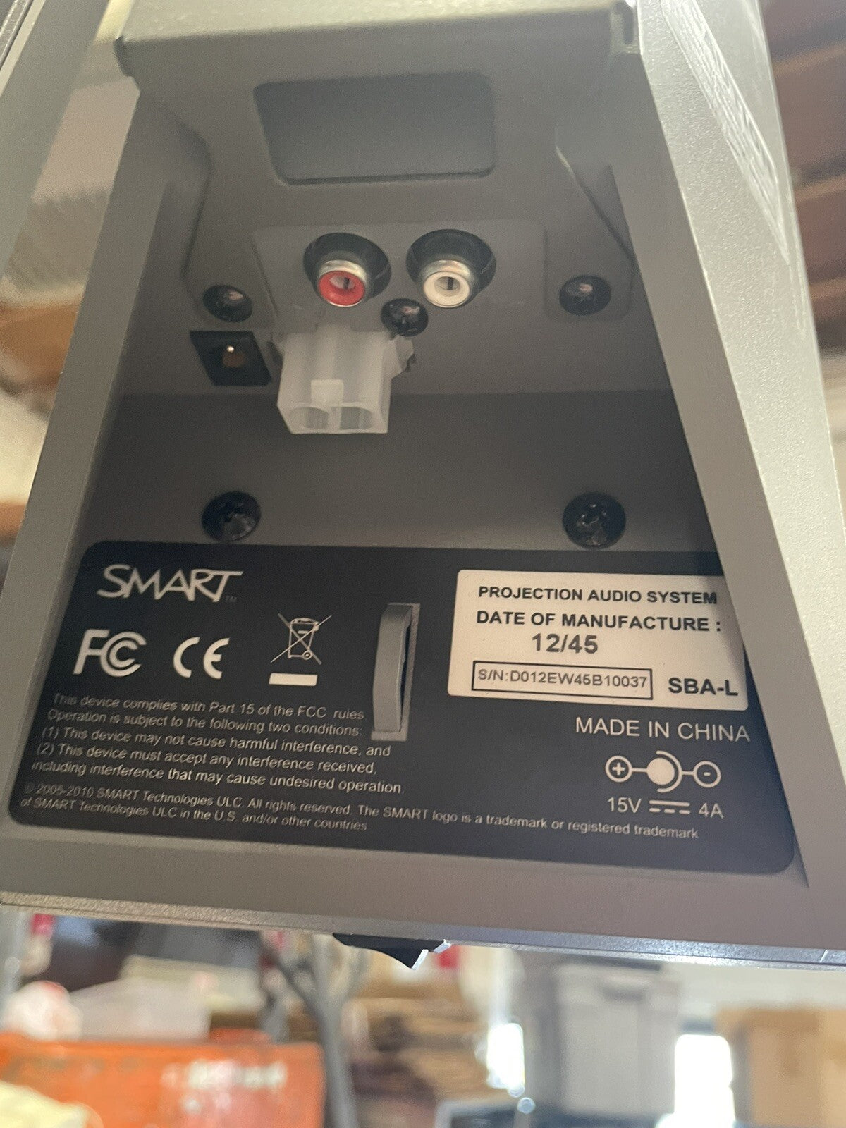 SMARTBOARD 800 DViT  - 77in Interactive Whiteboard FSUX Mobile Stand SBA-L audio