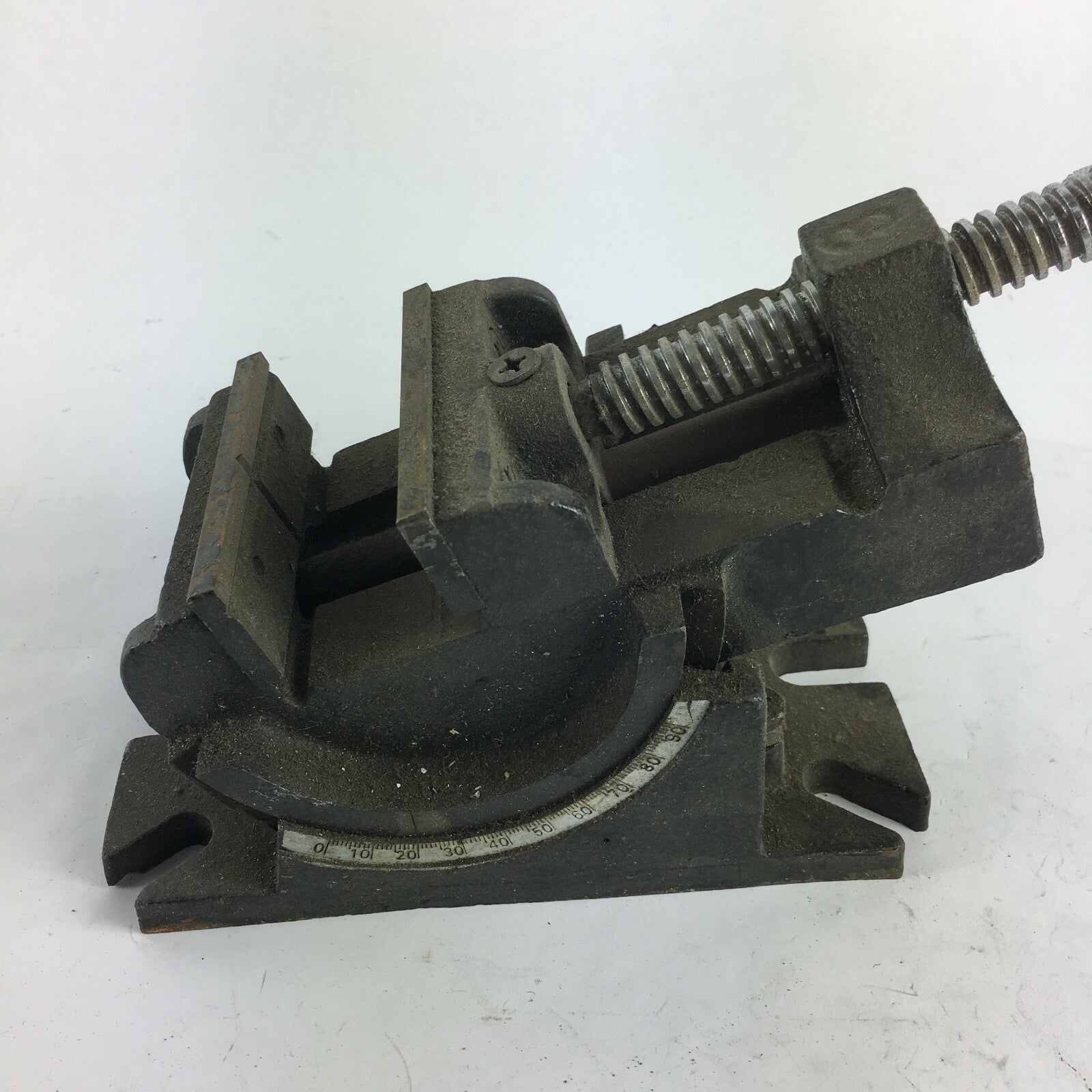 Vintage Strong Base Multifunctional Swivel Base Bench Vise 0-90 Taiwan 