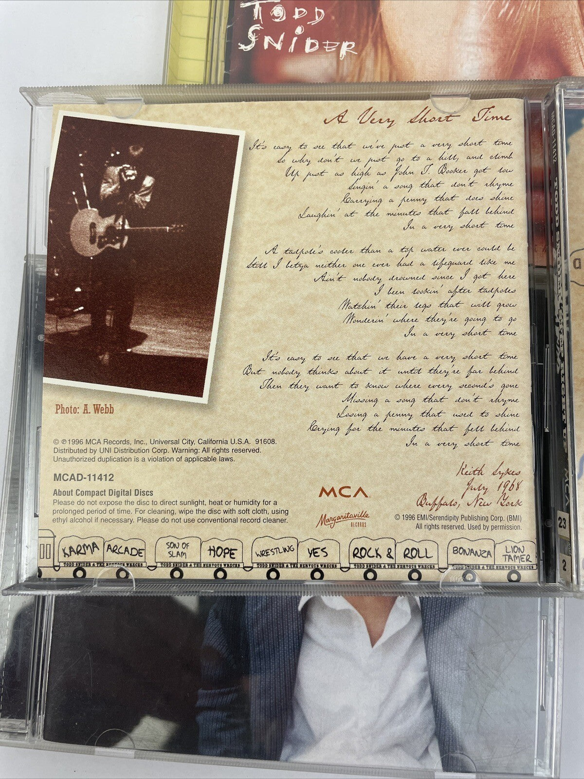3 x Todd Snider CD - Step Right Up VIVA Satellite Songs for the Daily Planet   S