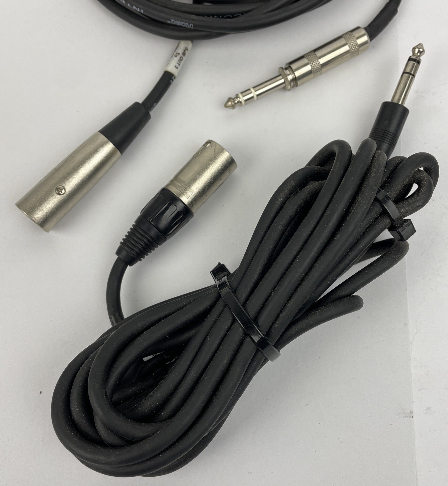 2 x 3-Pin XLR Male to TS 1/4" ( 6.35mm ) Mono Jack Male Black