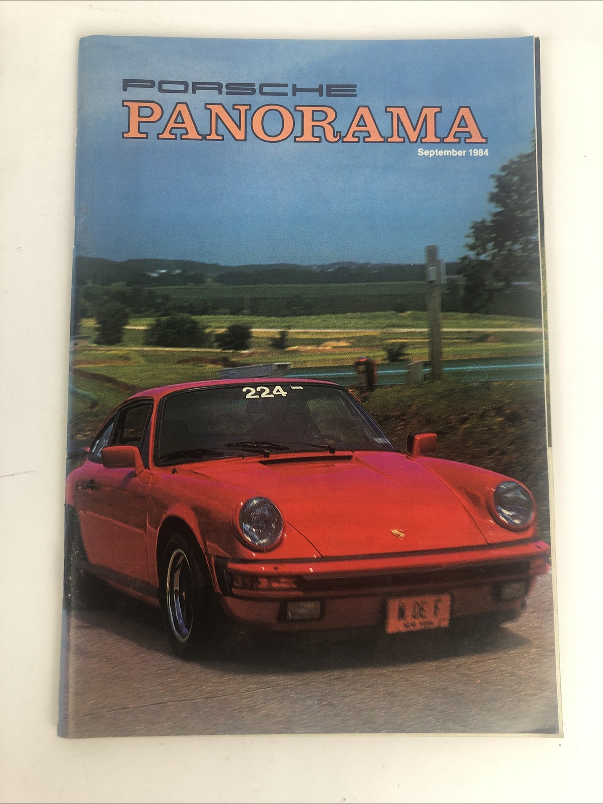PORSCHE PANORAMA MAGAZINE PCA SEPTEMBER 1984 WATKINS GLEN WOLDGANG PORSCHE VGC