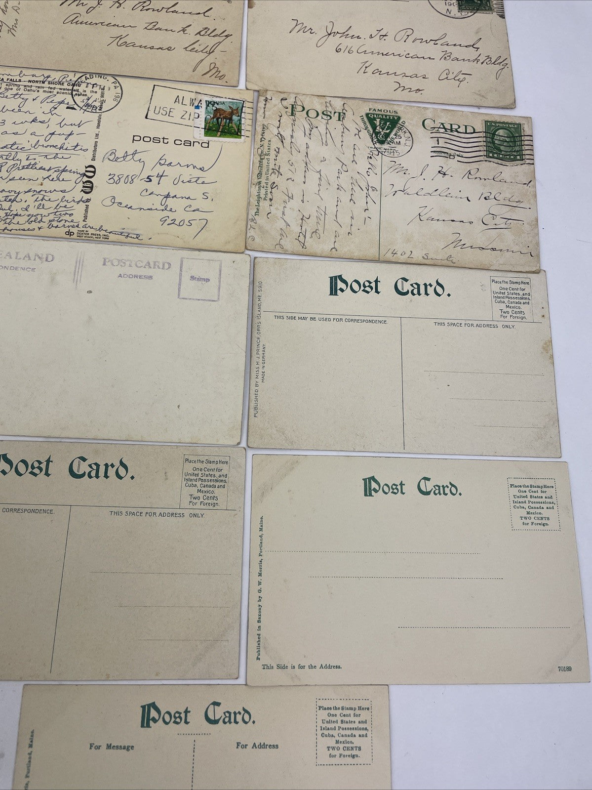 23 Postcard Lot - Unused & Used Variety - Vintage & Antique East Coast Fishing