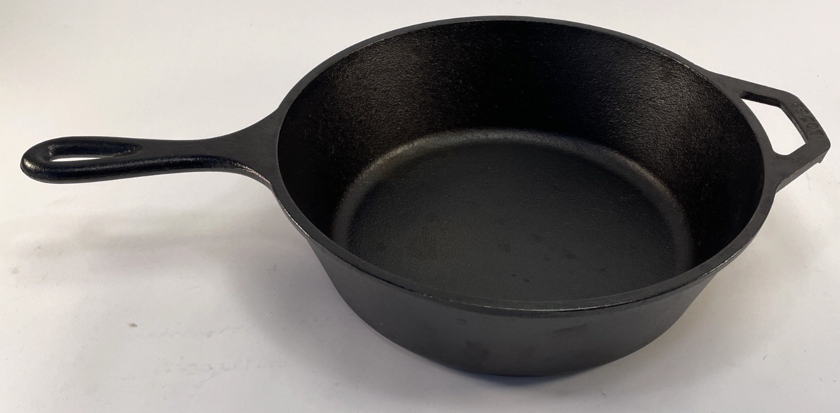 Vintage LODGE USA  8 CF Heavy 10 1/4" Cast Iron Skillet 3” Deep Frying Pan