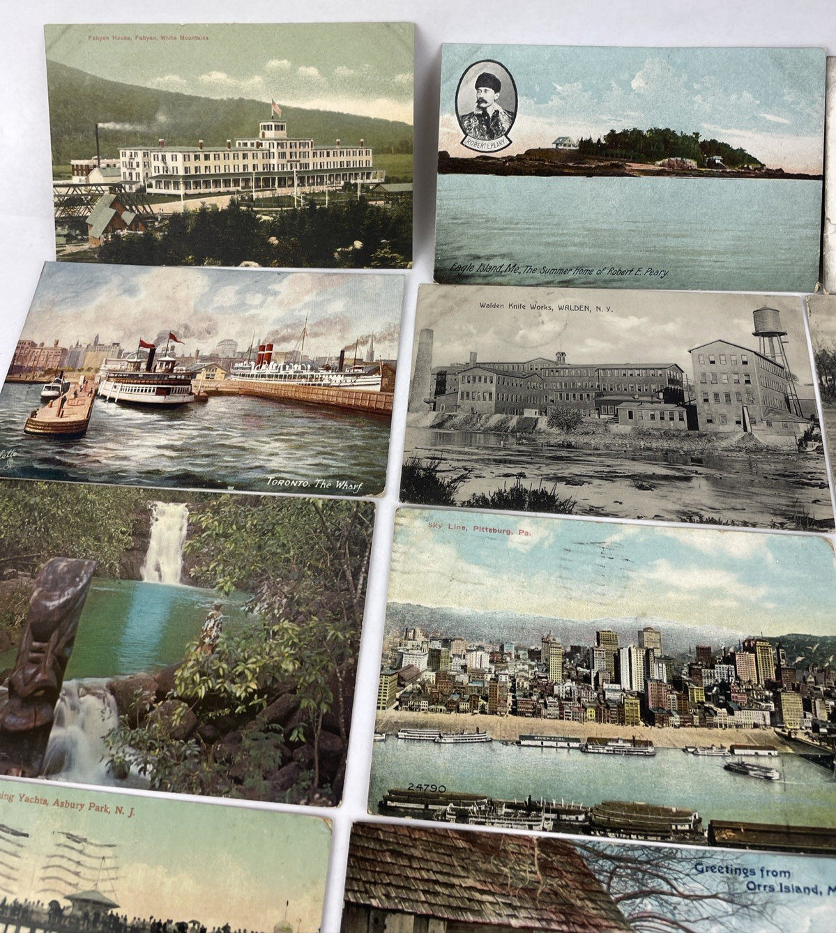 23 Postcard Lot - Unused & Used Variety - Vintage & Antique East Coast Fishing