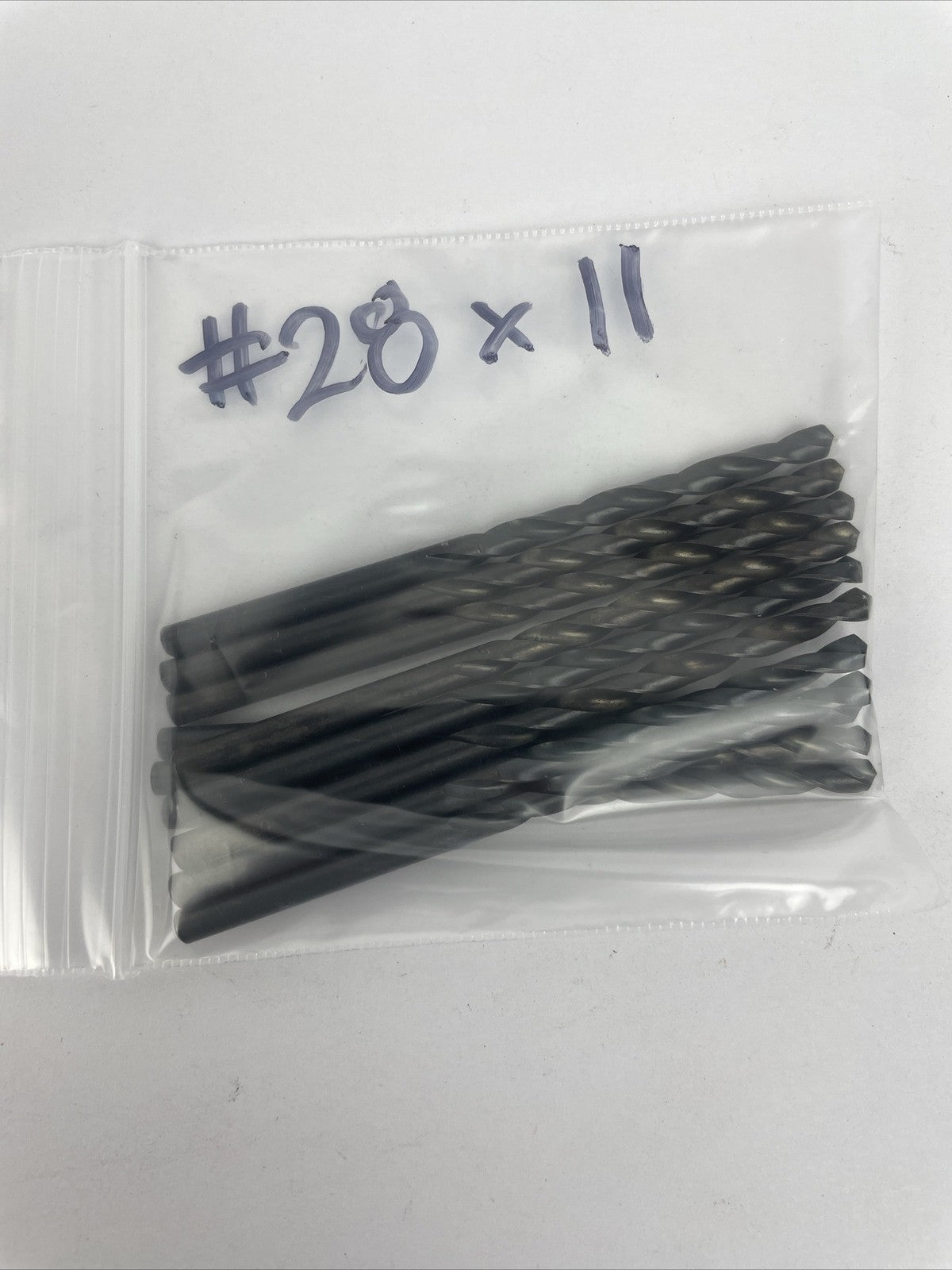 Lot 11 x No.28 HSS High Speed Steel Drill Bit Straight Shank Qty. 11  3.5mm #28