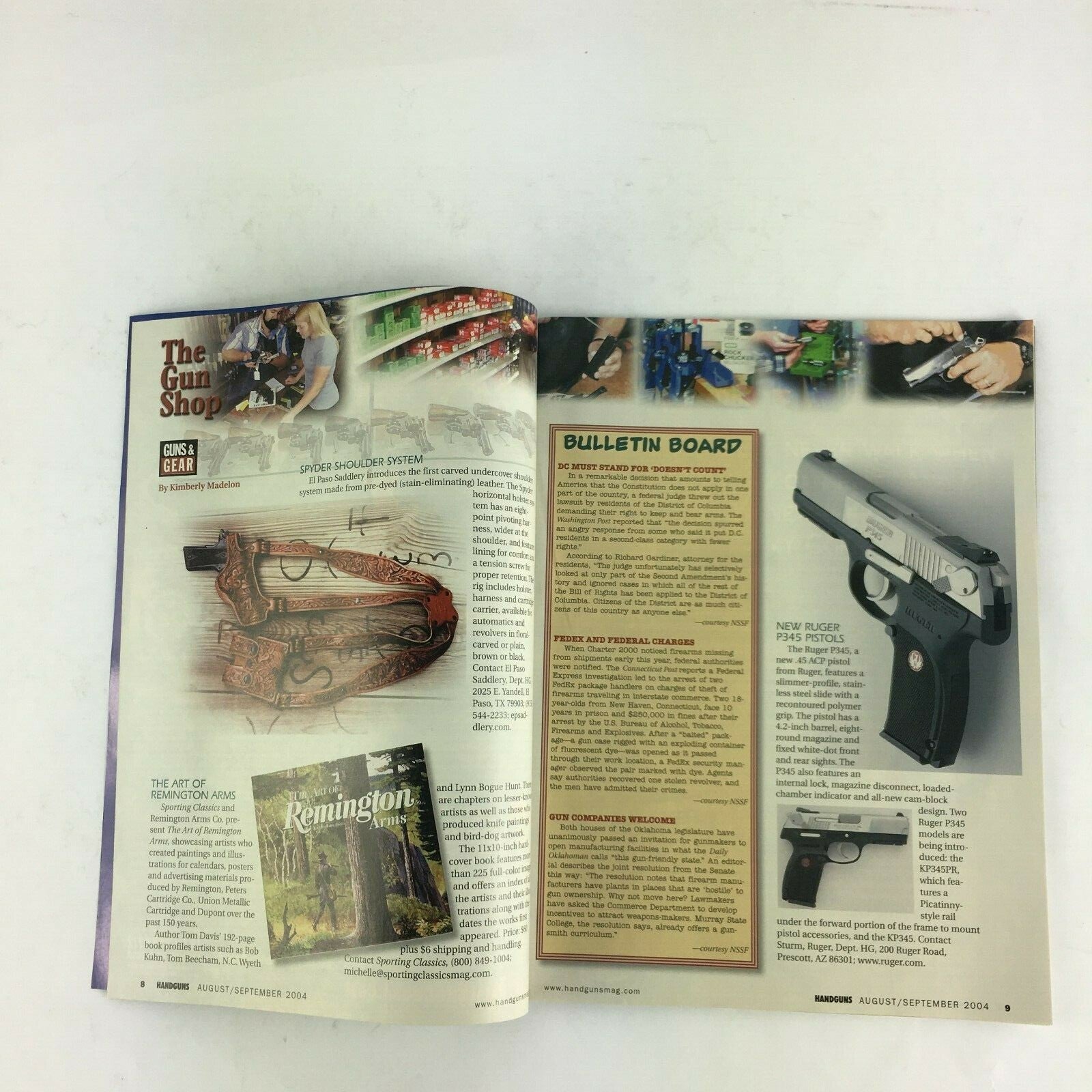September 2004 Guns&Ammo Handguns Magazine Step Aside, .45! The .50 G.I Is Here!