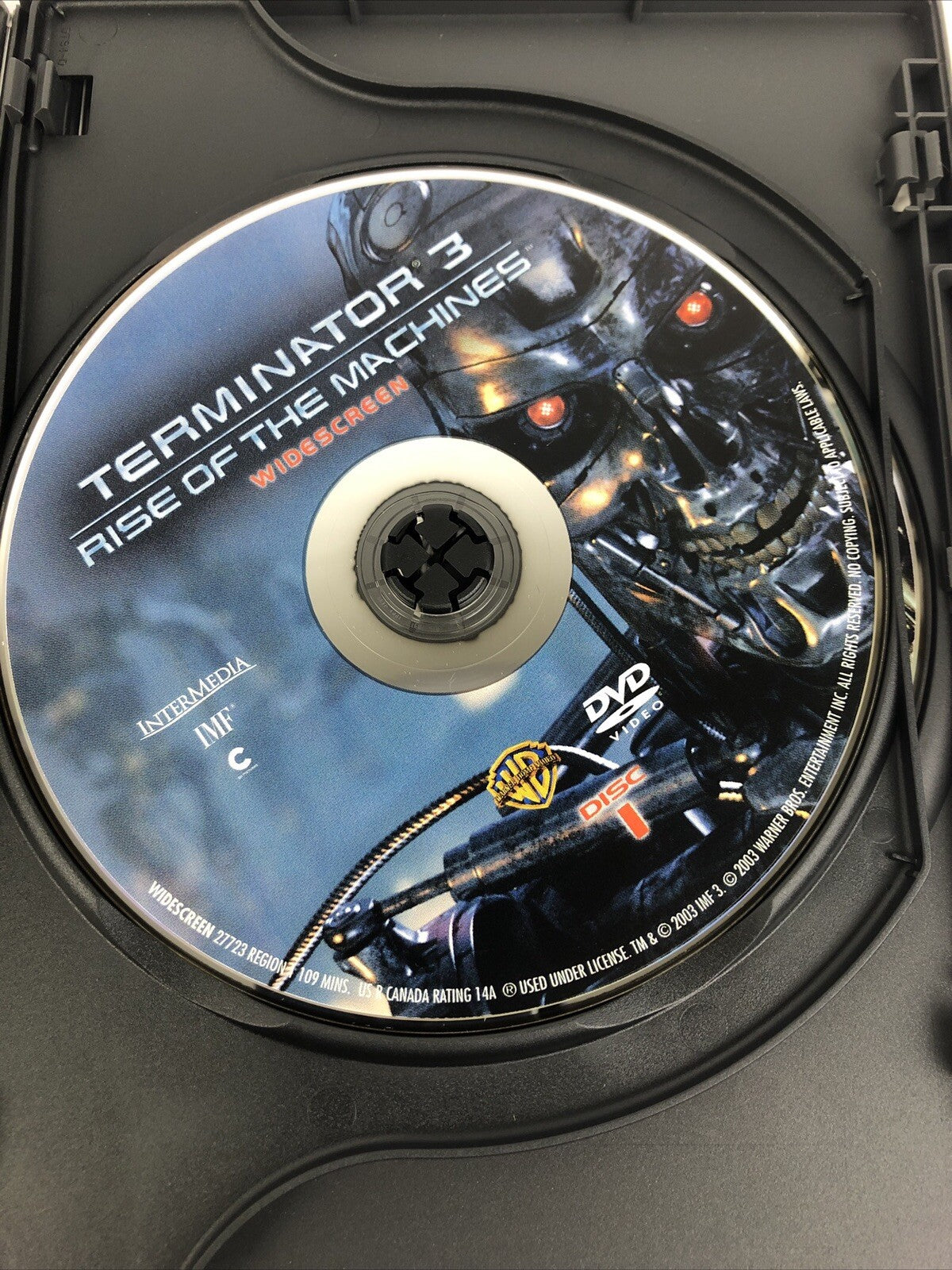 The Terminator & The Terminator 3 Rise of the Machines DVD Video Lot MINT DISCS