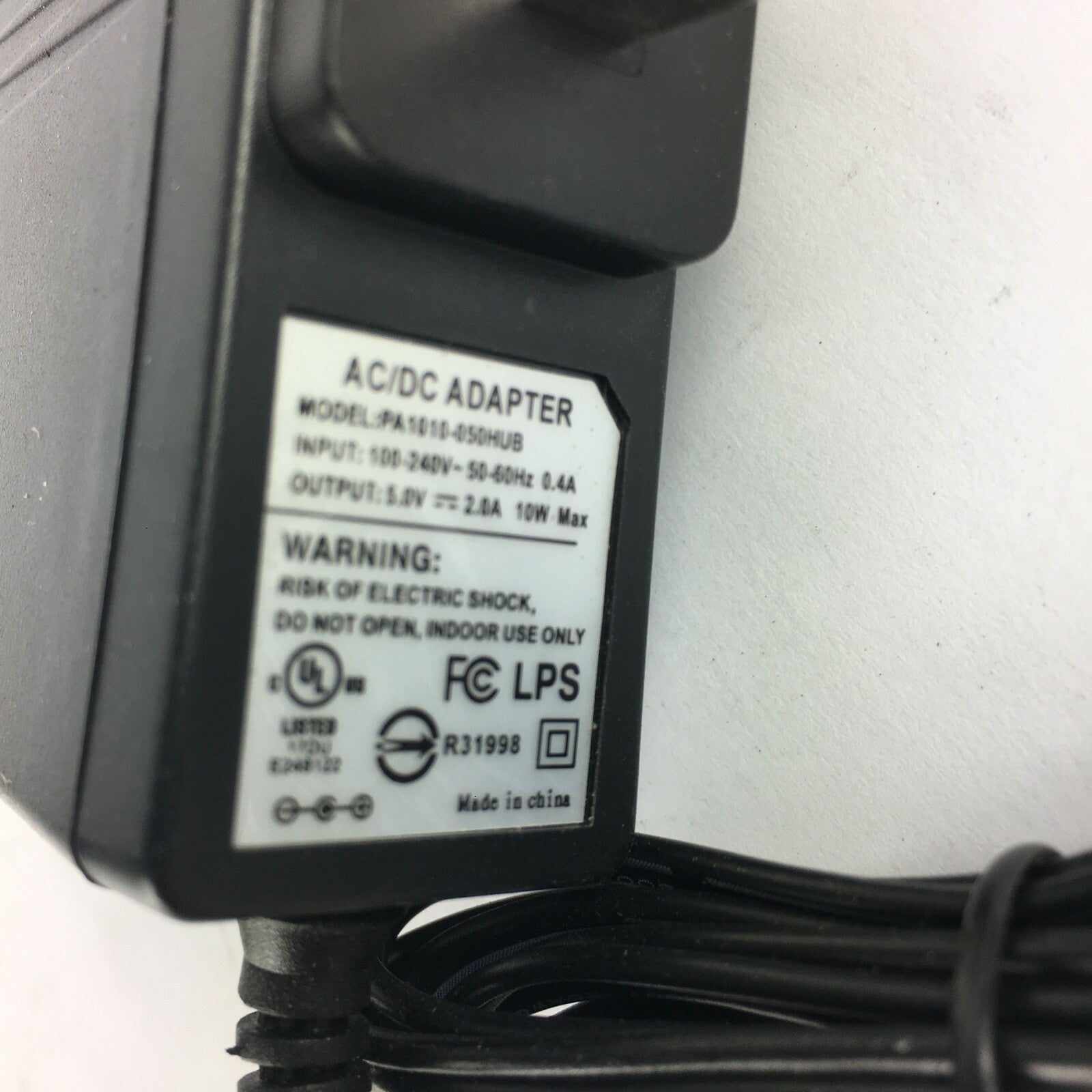 Genuine AC/DCAdapter PA1010-050HUB Adapter Output 5V 2A Power Supply Adapter A53