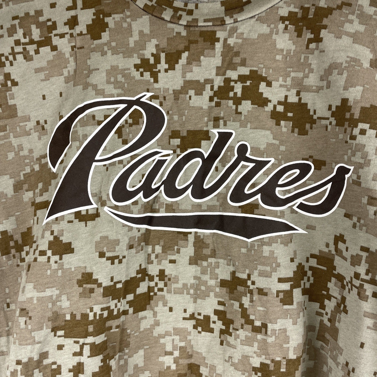 San Diego Padres Digi Camouflage Shirt JC Star Jerry Coleman Size XL SGA Camo
