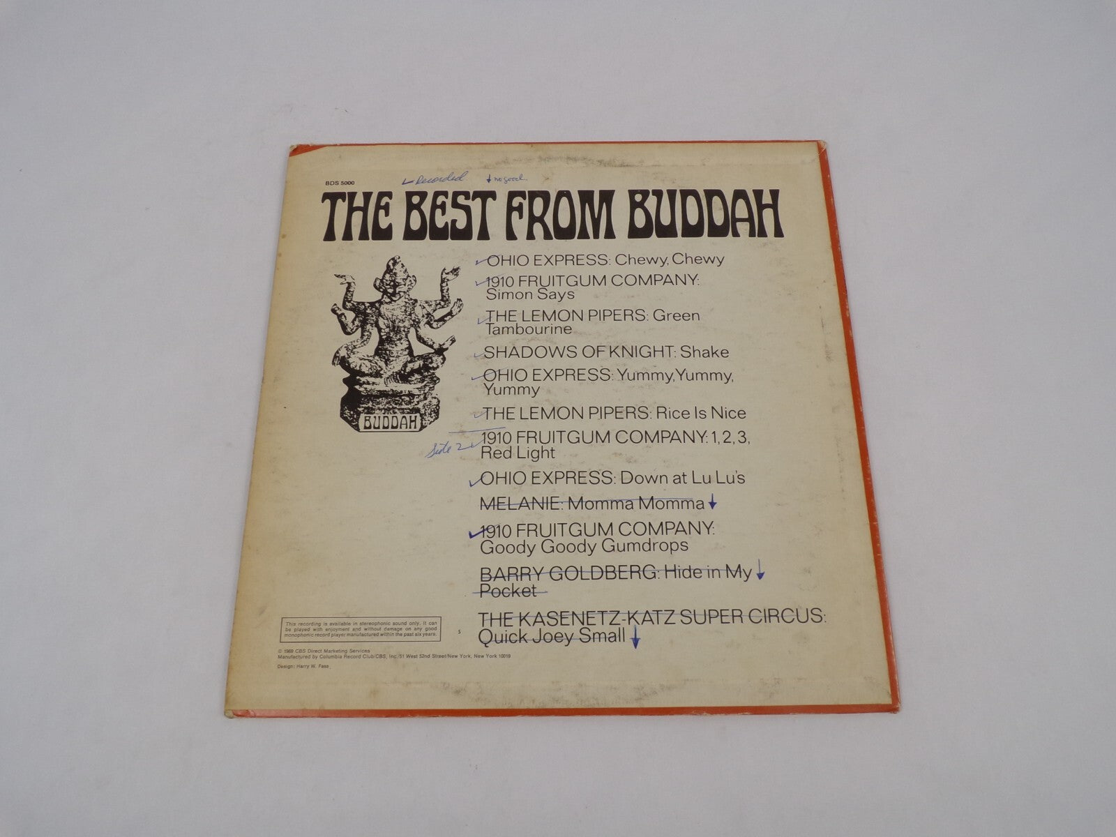 The Best From Buddah Chewy Chewy Simon Says Shake Rice Is Nice Vinyl Record