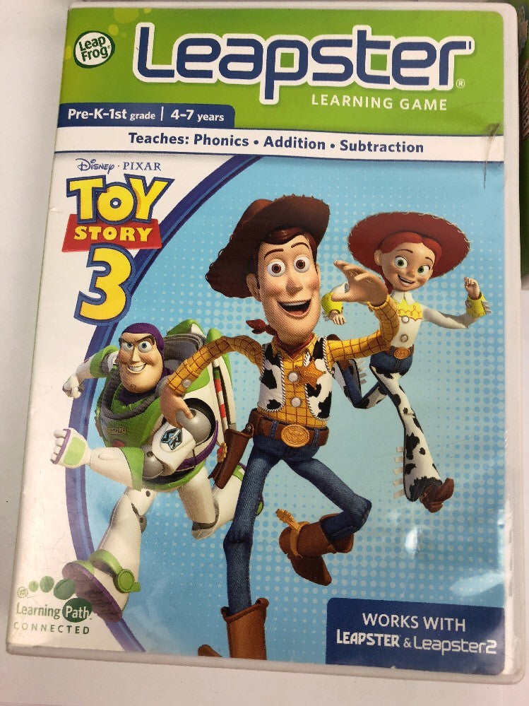 Bundle 3 X Leapster Leapster2 Toy Story 3, Penguins Of Madagascar Go Diego Go VG