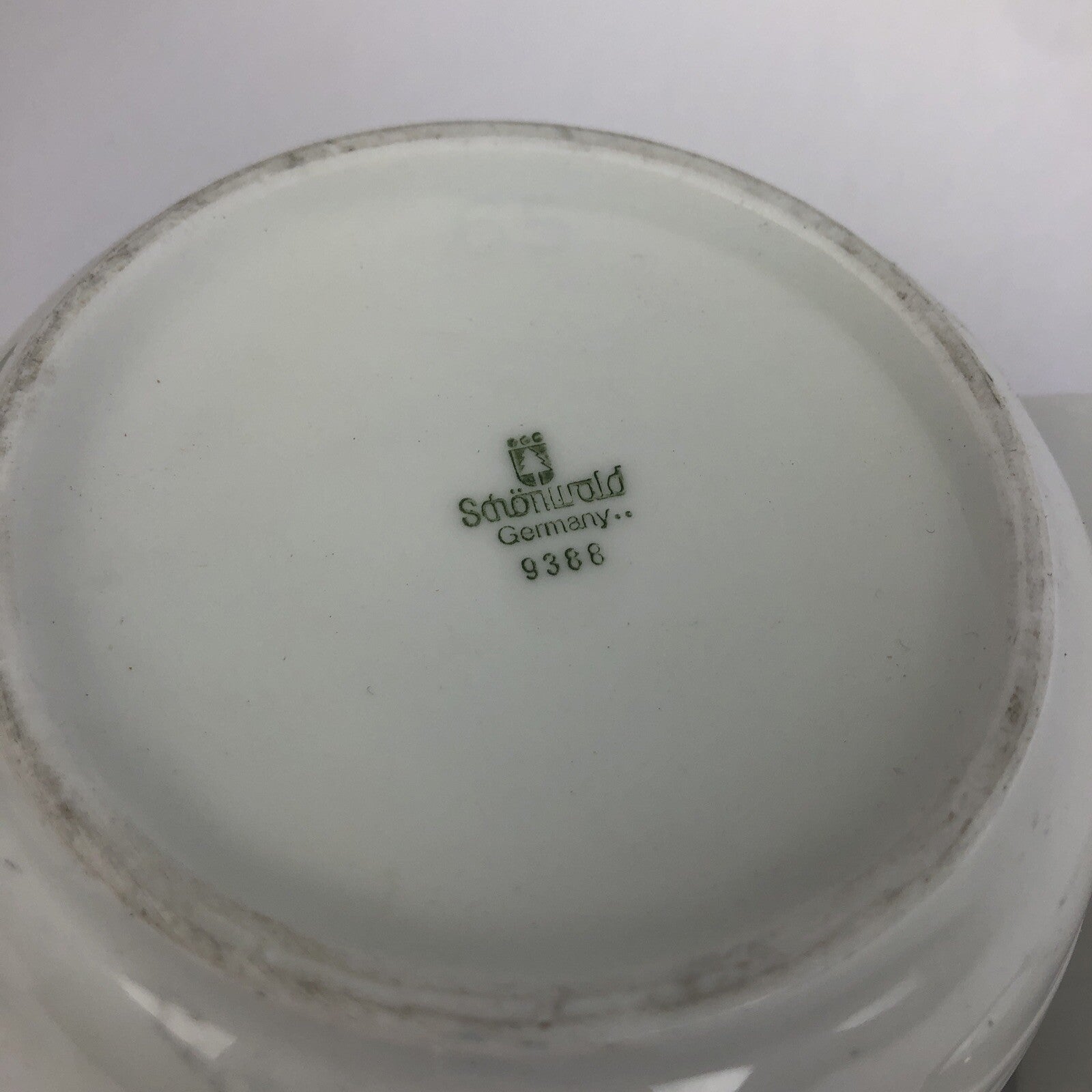 Vintage Schonwald Made in Germany #9388 Small Porcelain Teapot 4.5” * HV Logo