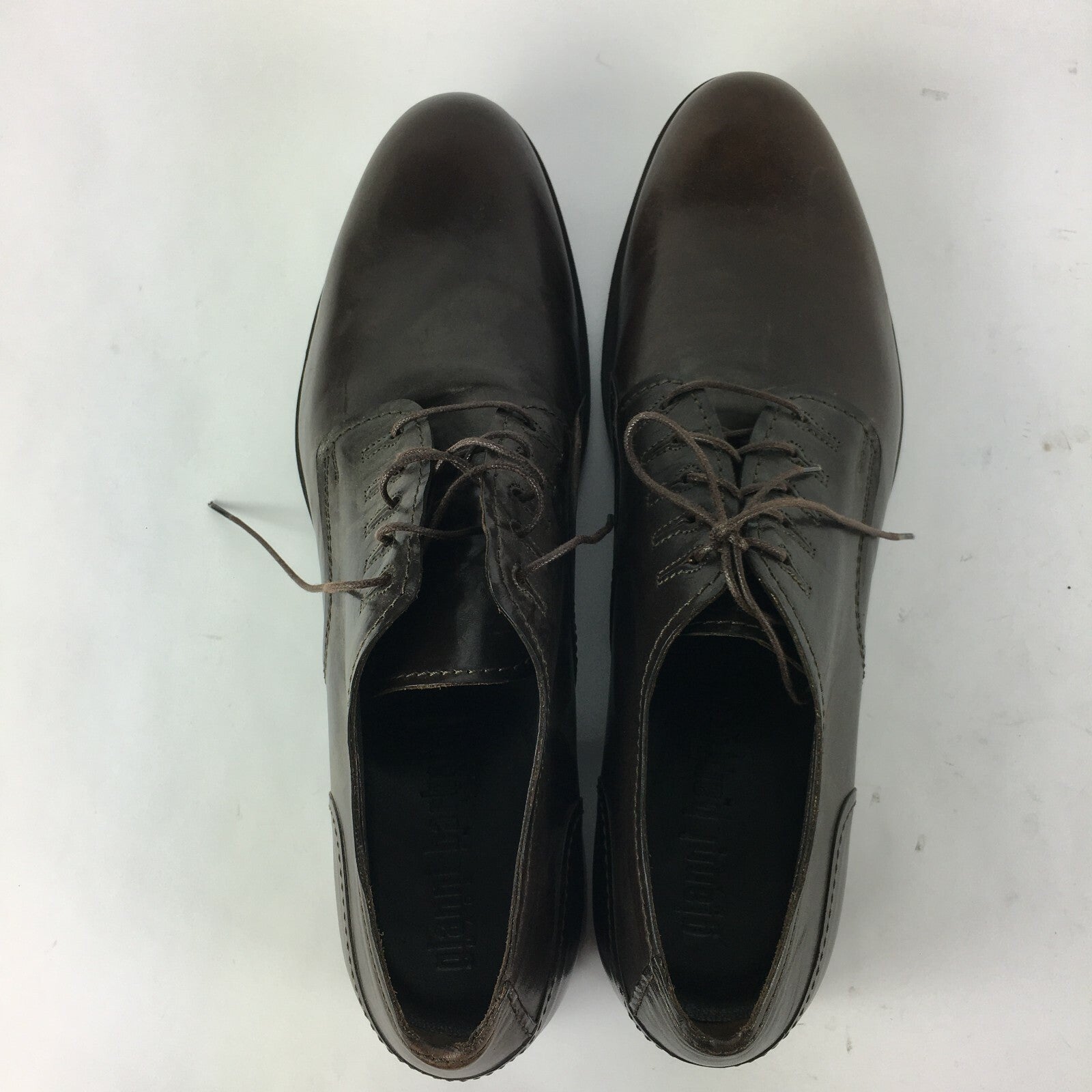 Genuine Gianni Barbato Stylish Derby Style Black Shoes for Men Size 42