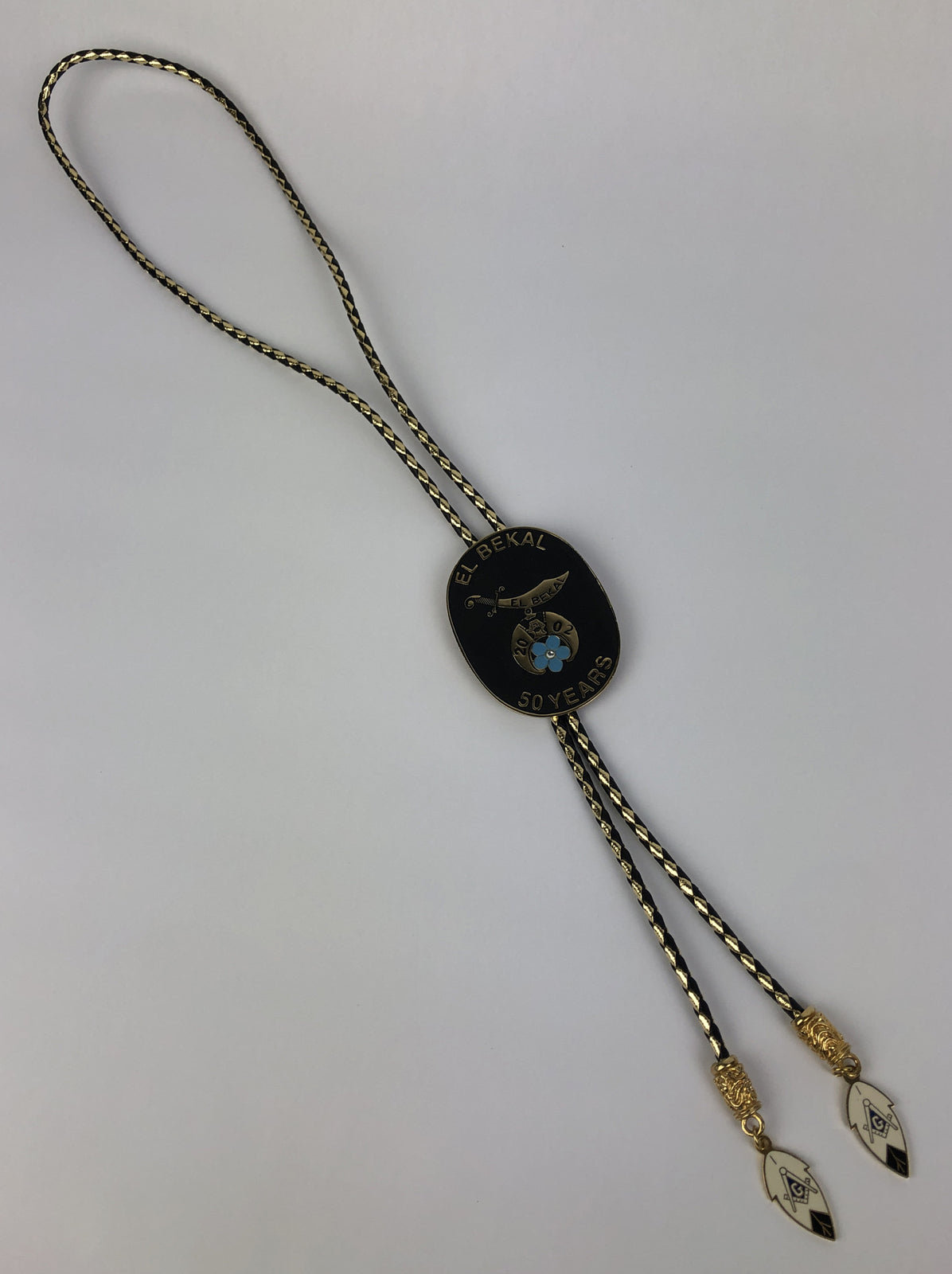 Shriners El Bekal Art Menzel Potentate 2002 Bolo Tie California 50 Years - Rare