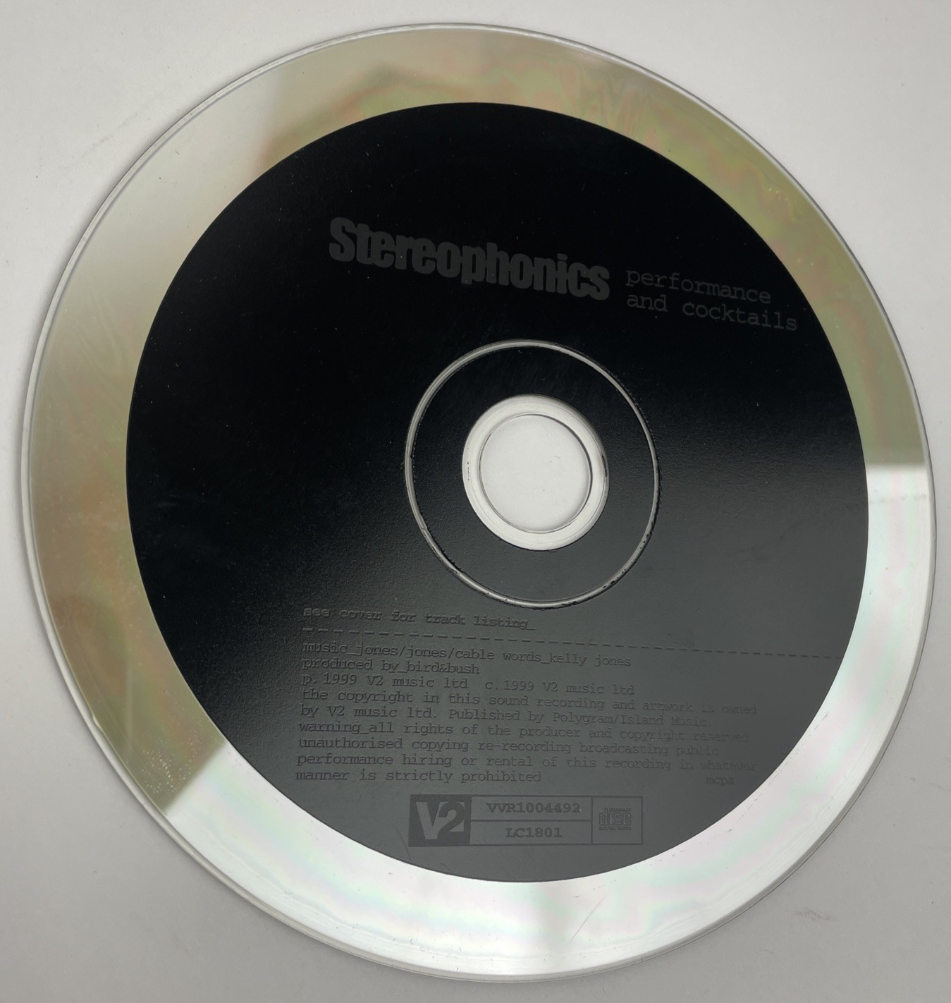 Performance and Cocktails by Stereophonics (Digital Audio CD, Mar-1999, V2 (USA)