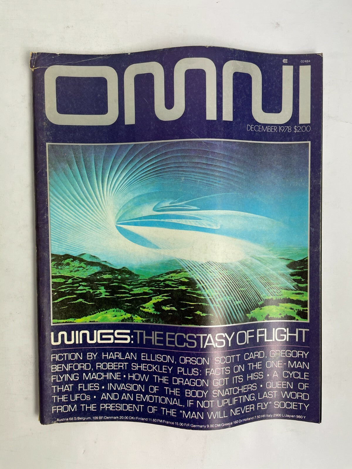 December 1978 Omni Magazine Wings The Ecstasy of Flight Harlan Ellison Benford