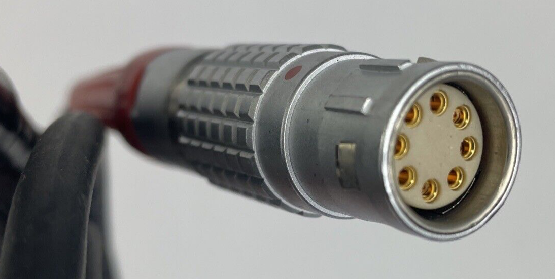 LEMO 8 PIN Female to  2  X 4-pin XLR Male  Black Gold cable, 10 FT