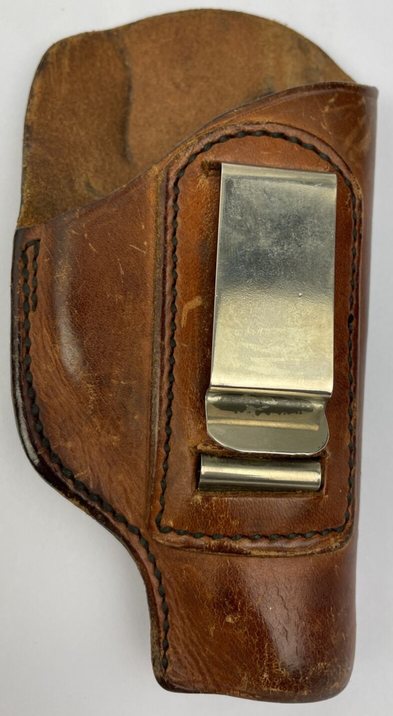 Vintage Leather Gun Holster, Lewis - L. A. Ca. San Gabriel Los Angeles 6" RARE