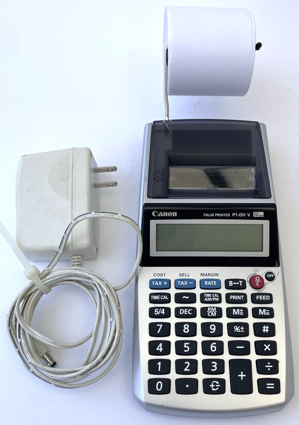 Canon Palm Printer Portable Calculator 12 Digit Business Taxes P1-DH V