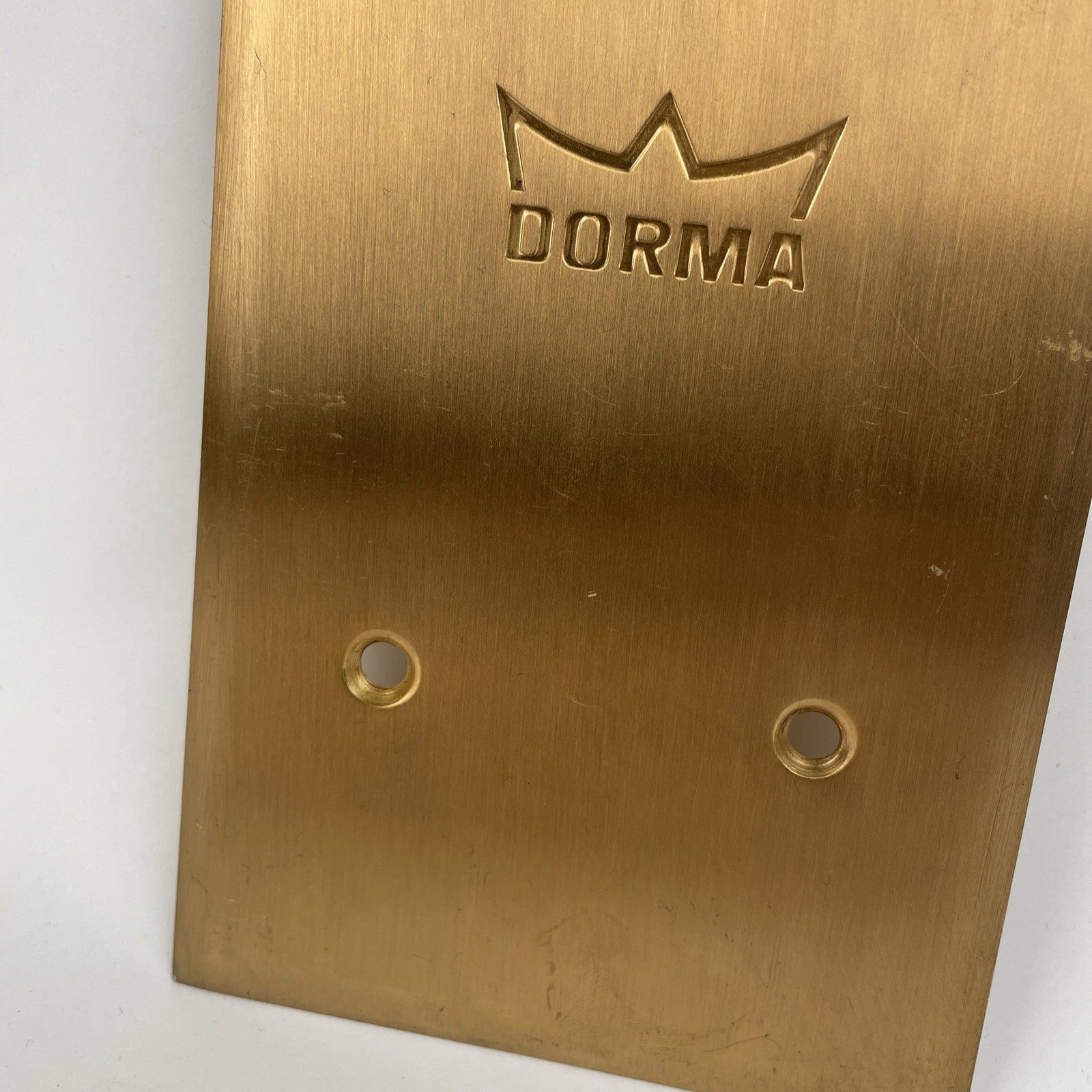 Dorma BTS75B Floor Spring Cover Plate Steel ( BTS 75 B ) Brass 12-1/8" L x 4-1/8