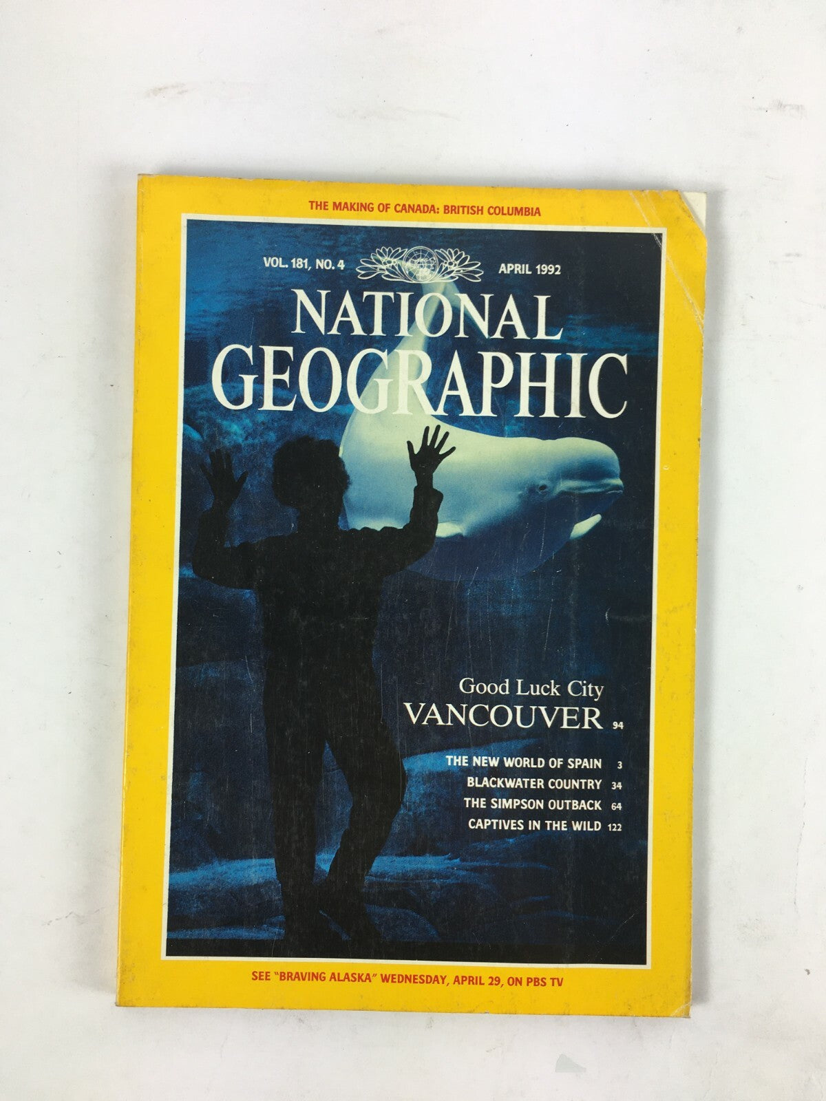 April 1992 National Geographic Magazine Good Luck City Vancouver Simpson Outback