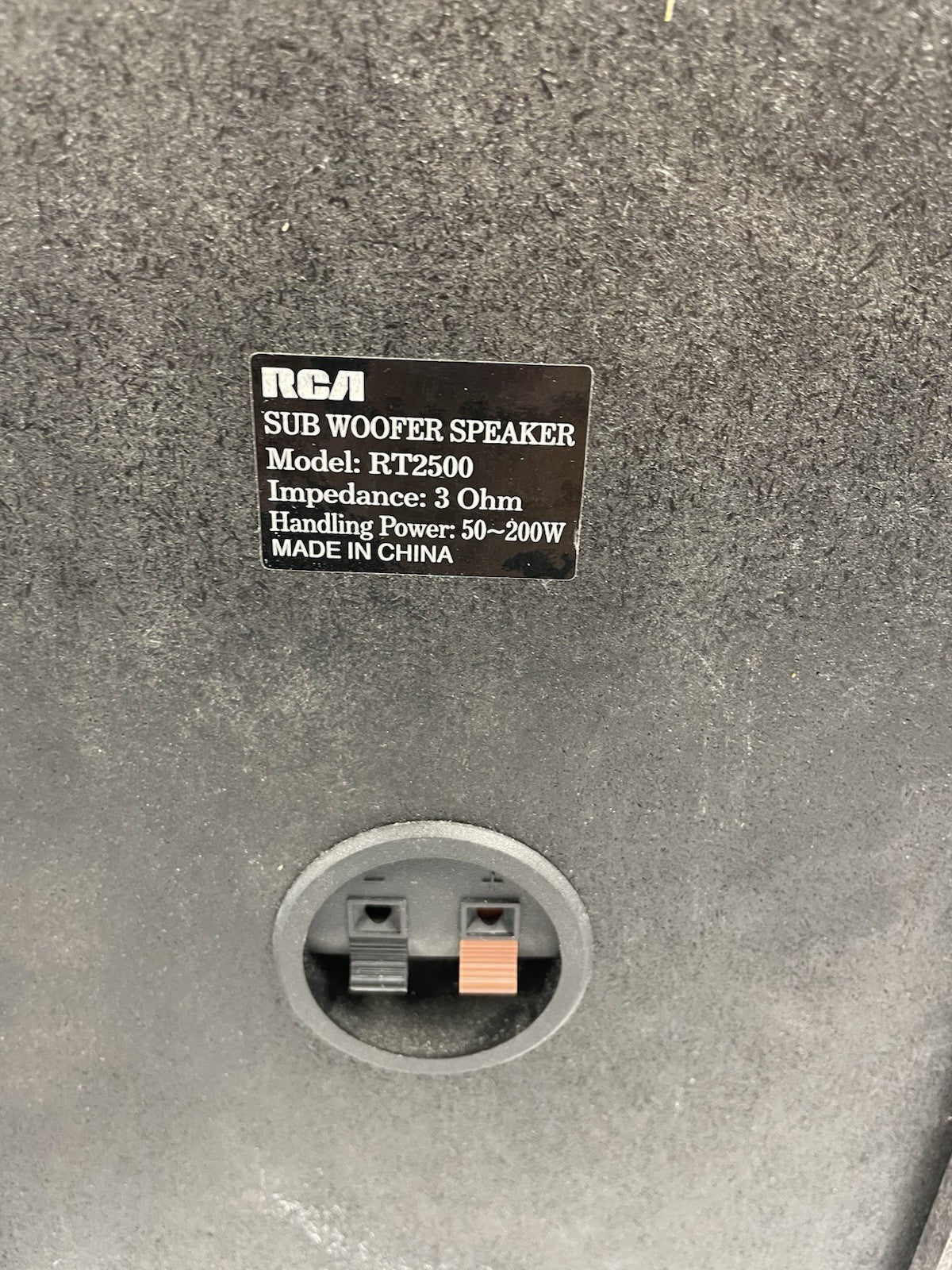 RCA RT2500 Main & Surround Speakers 6 Ohm 2 bookshelf speaker  + Subwoofer