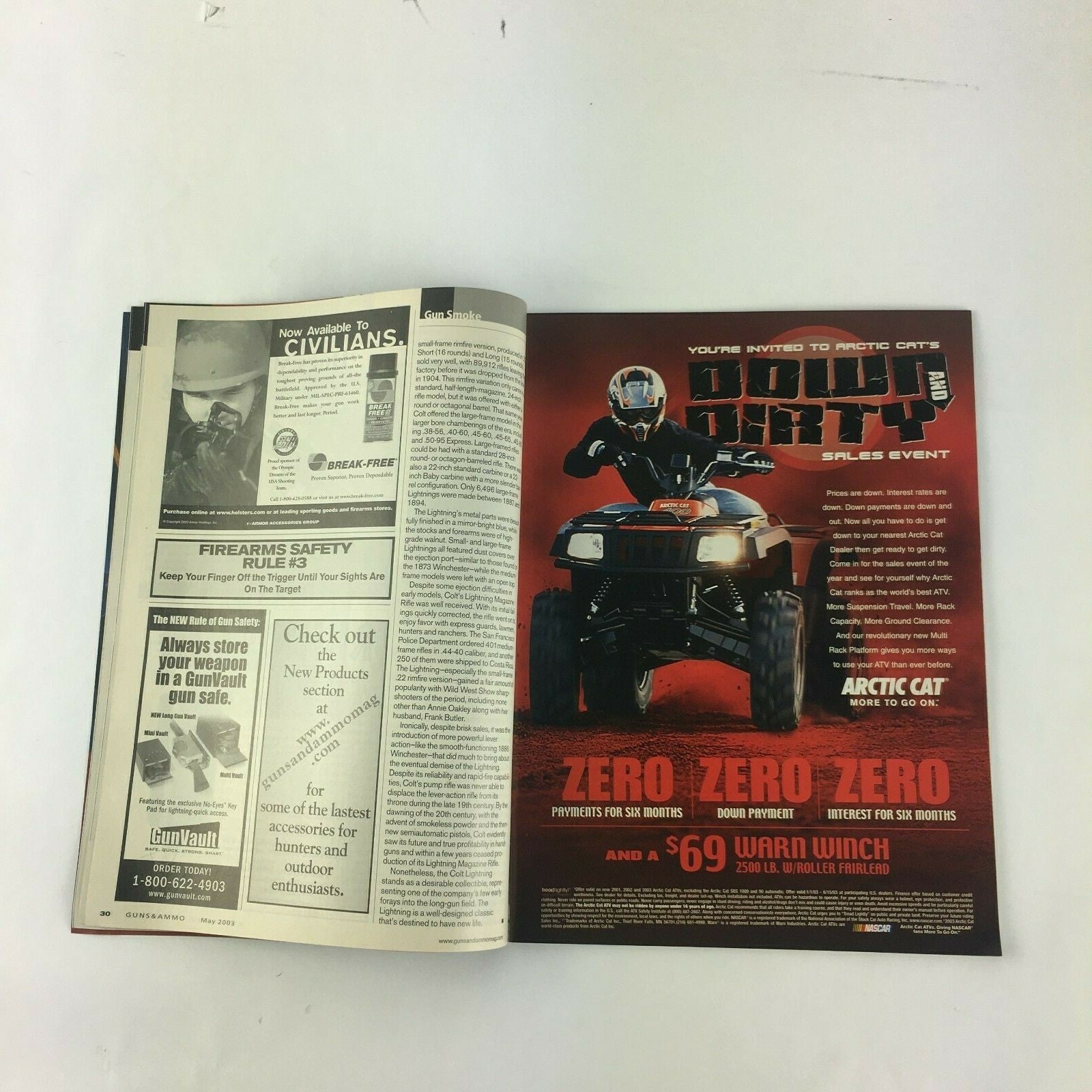 March 2003 Guns & Ammo Magazine Power Launch Smith & Wesson's First-Ever .50 Cal