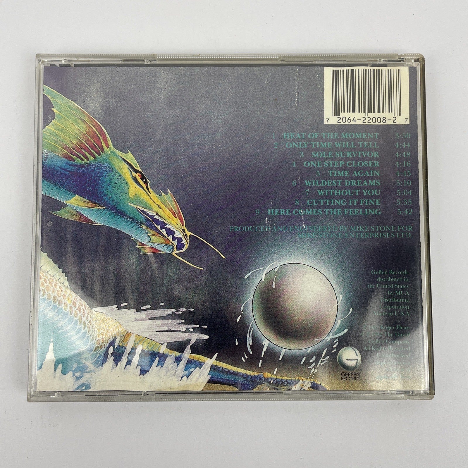 Asia " Self Titled " Digital Audio CD Geffen Records 1982 9 Tracks Mint Disc #1