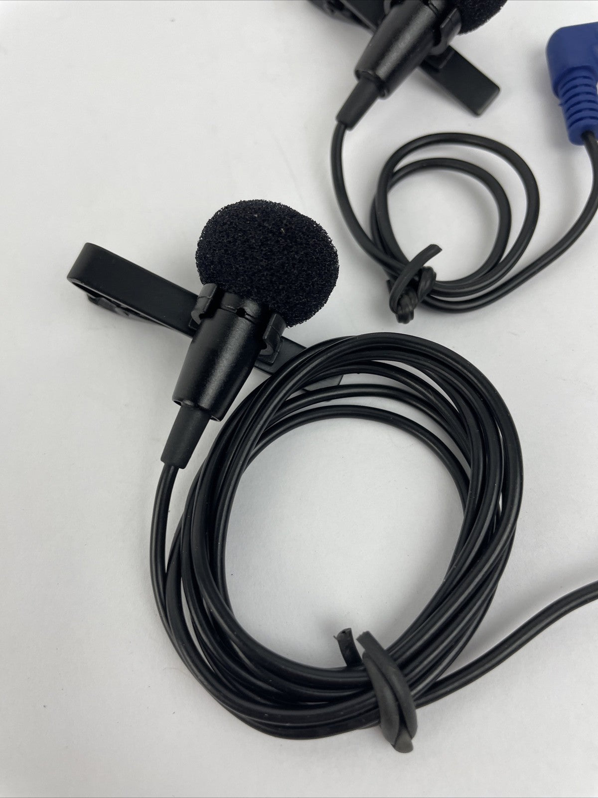 Lot 2 x Clip On Lavalier Lapel Microphone Hands Free Wired Condenser Mini Mic