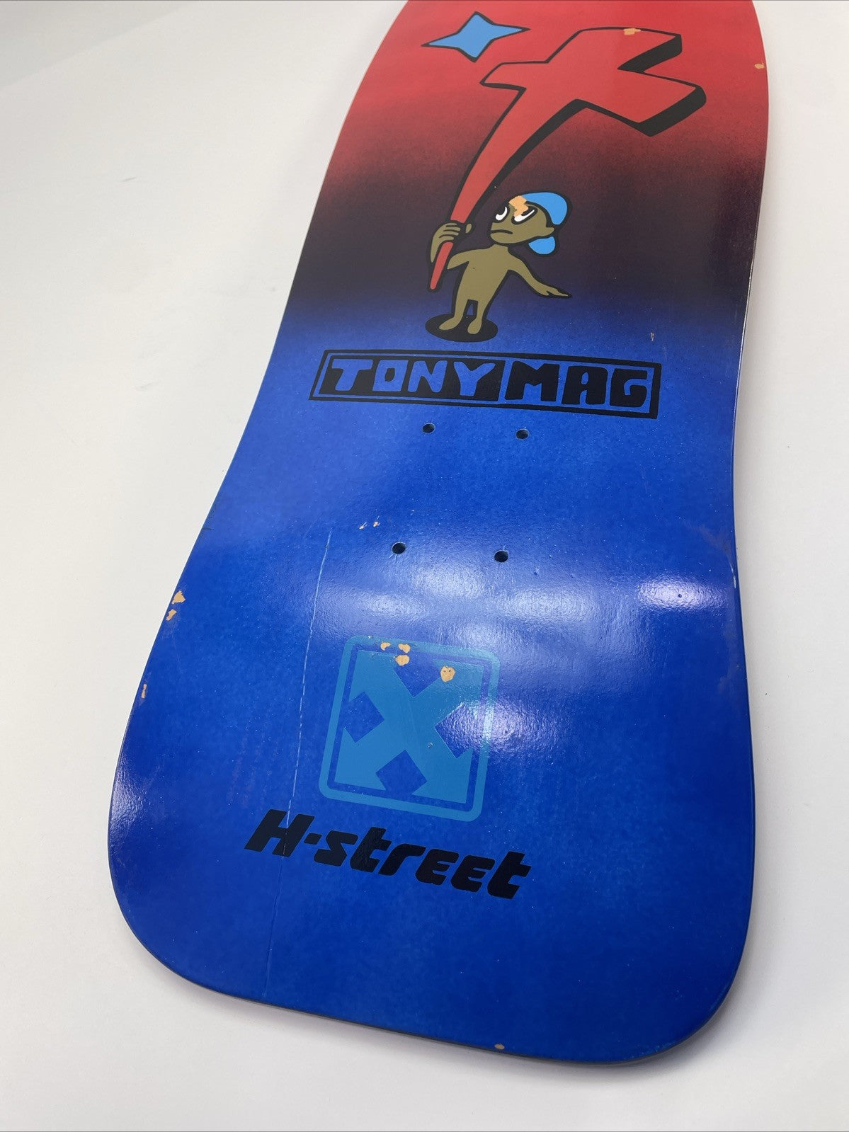 Tony Magnusson H Street Kid And Cross Reissue 1980s Wood Hell Concave Blue Red