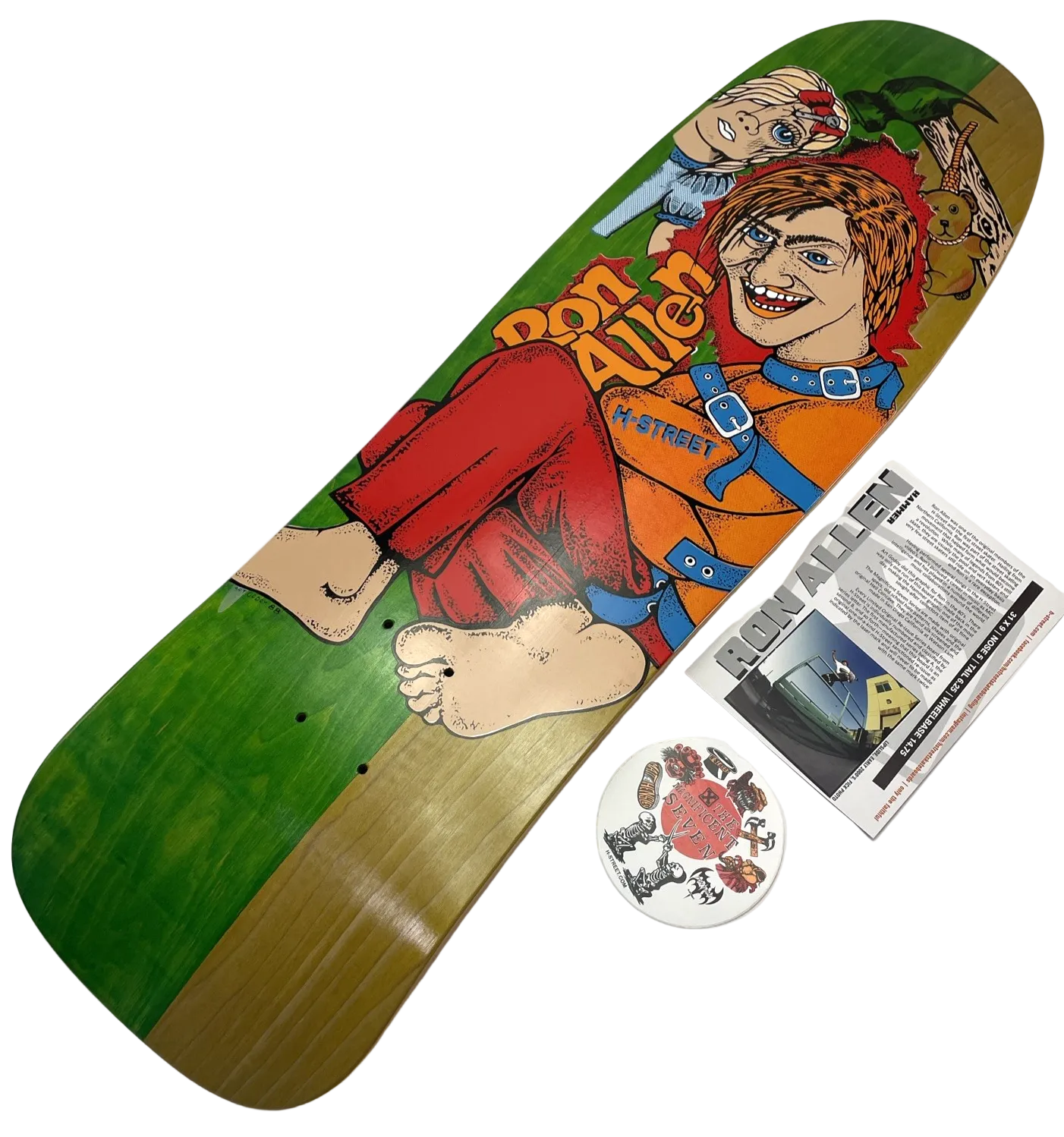 RON ALLEN "INSANE" RE-Issue Deck H-Street Skateboards Watson Laminates 14 / 166