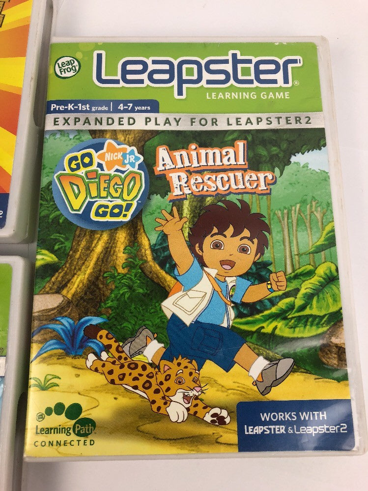 Bundle 3 X Leapster Leapster2 Toy Story 3, Penguins Of Madagascar Go Diego Go VG