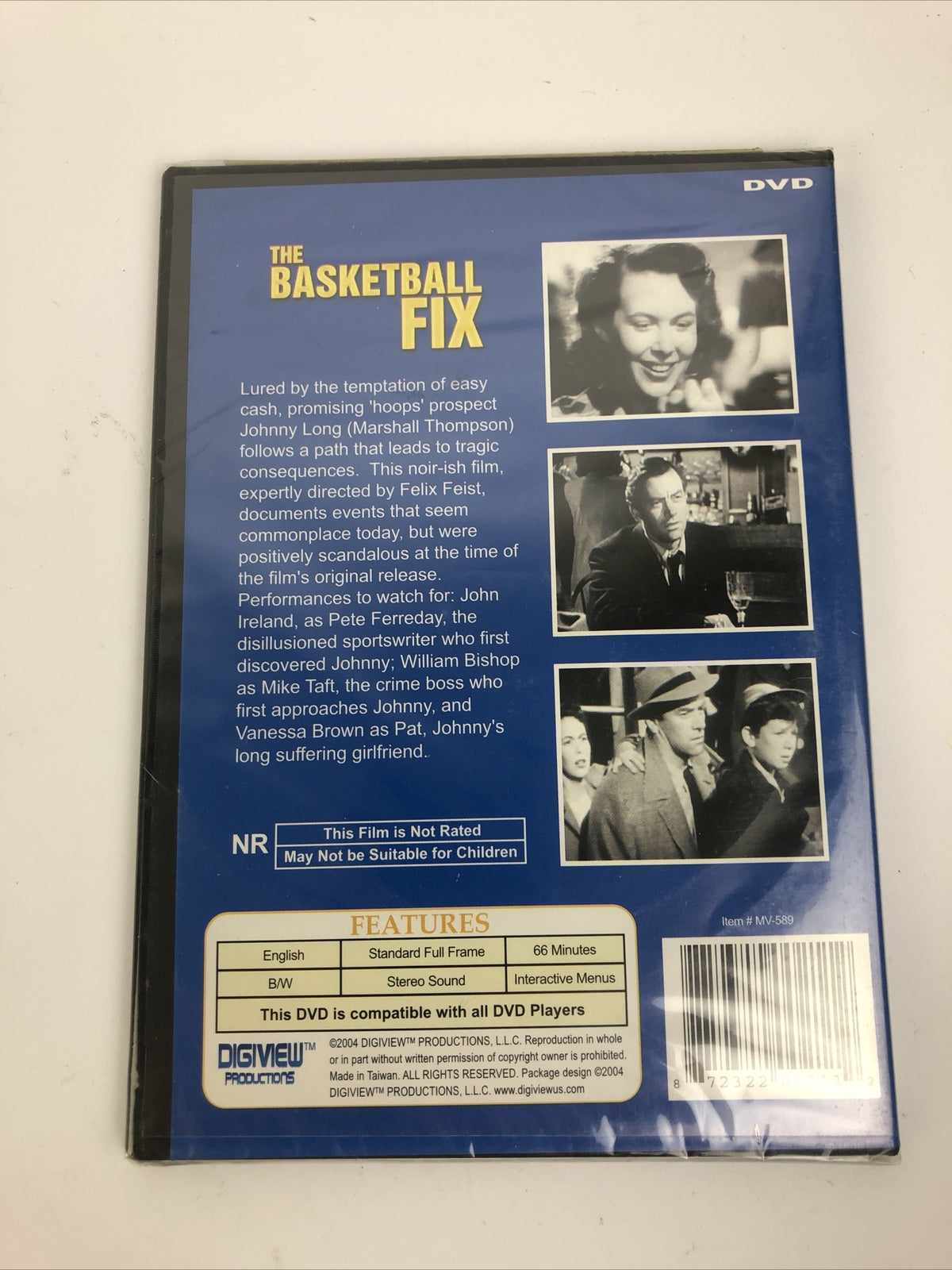 The Basketball Fix (DVD, 2006) - John Ireland Marshall Thompson - Remastered