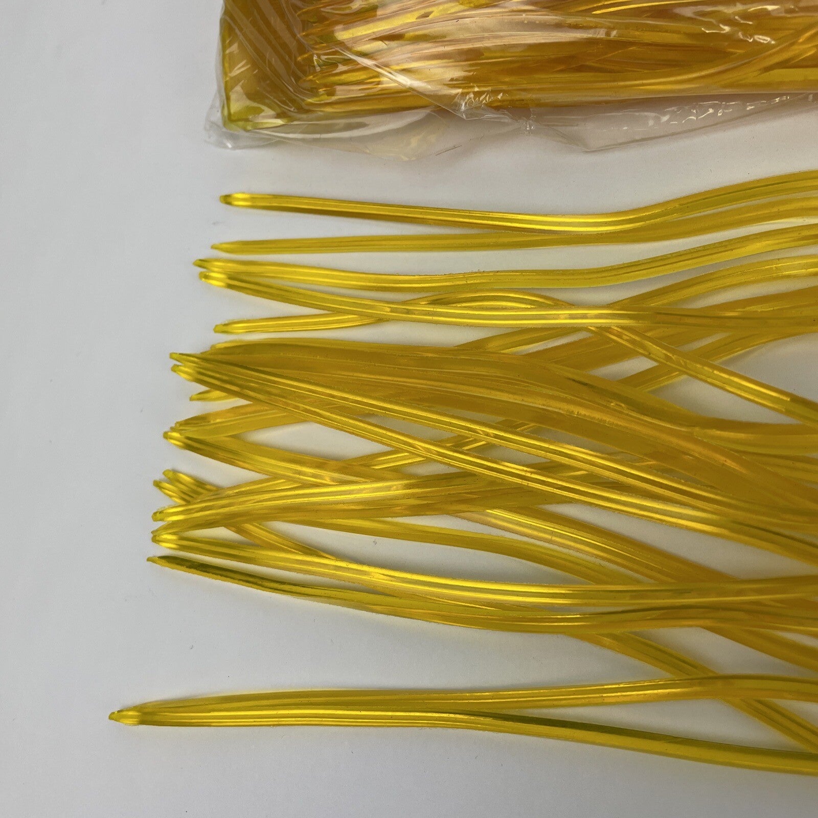 Newell MFG 10-pack offshore trolling fishing skirts gold for tuna marlin and wahoo lures