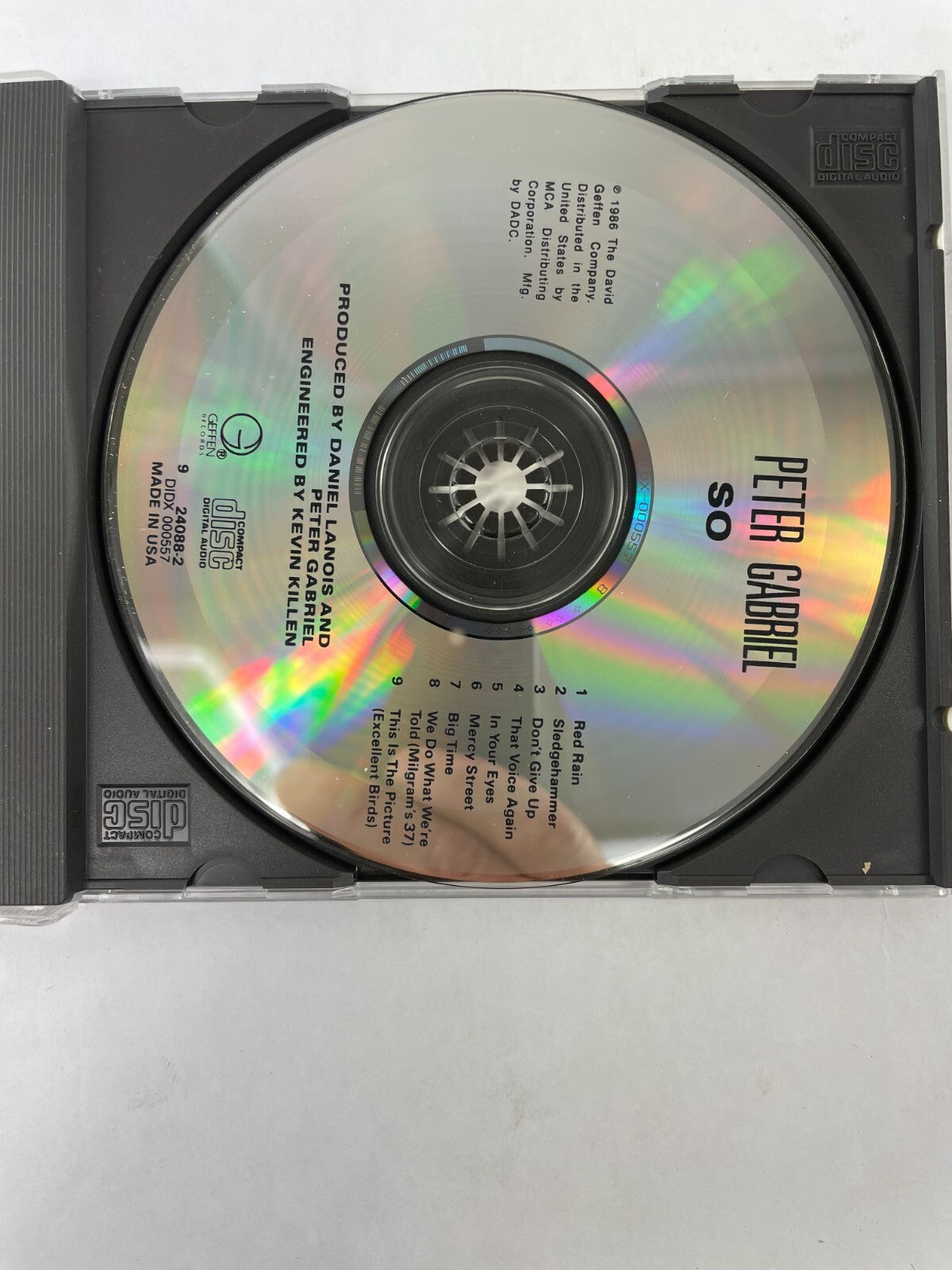 So Peter Gabriel Red Rain Don't Give Up That Voice Again In Your Eyes Big CD#73