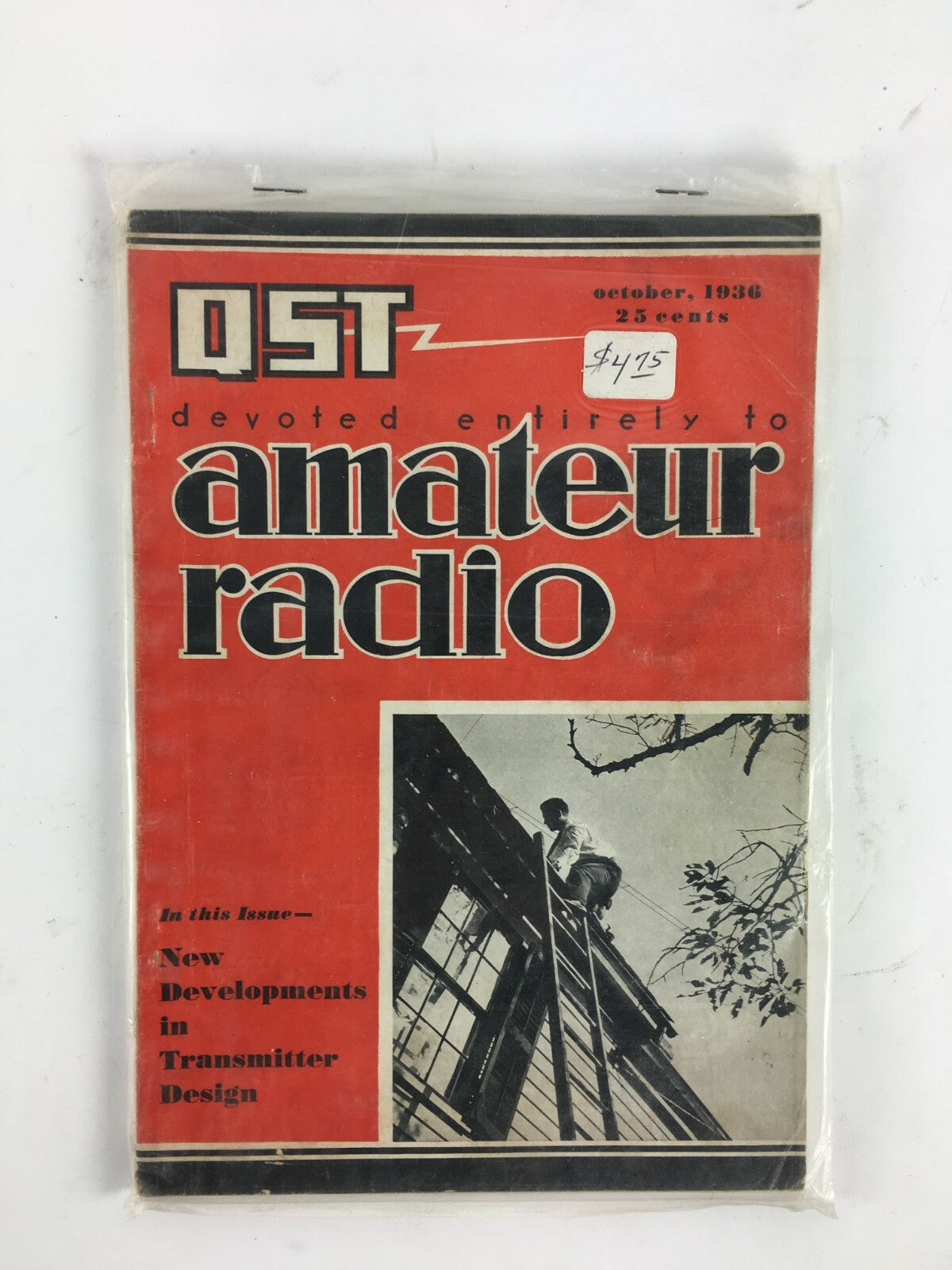 October 1936 QST Amateur Radio Magazine New Developments in Transmitter Design