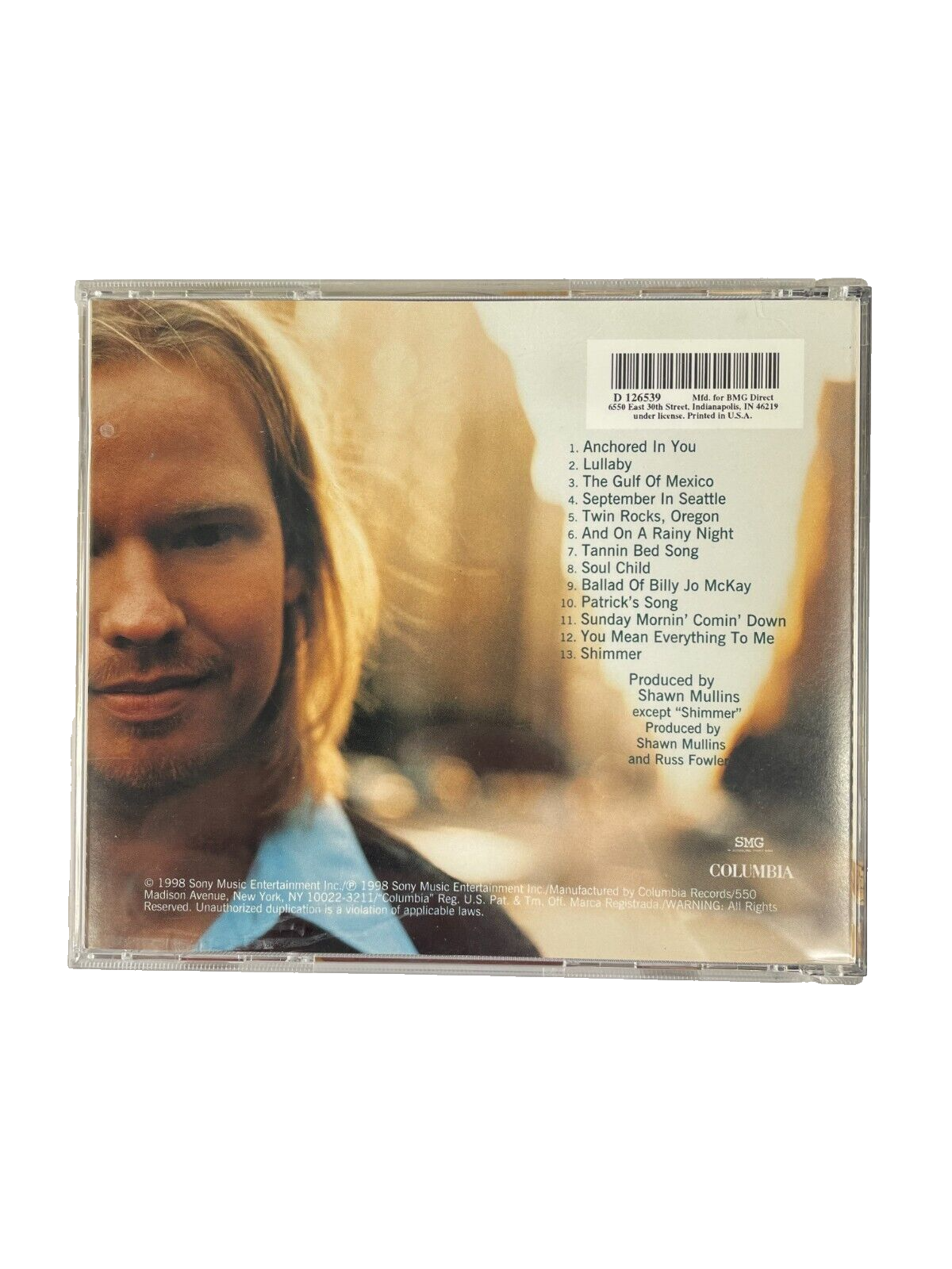 Shawn Mullins Soul's Core Anchored In You Lullaby The Gulf Of Mexico #M-N-O