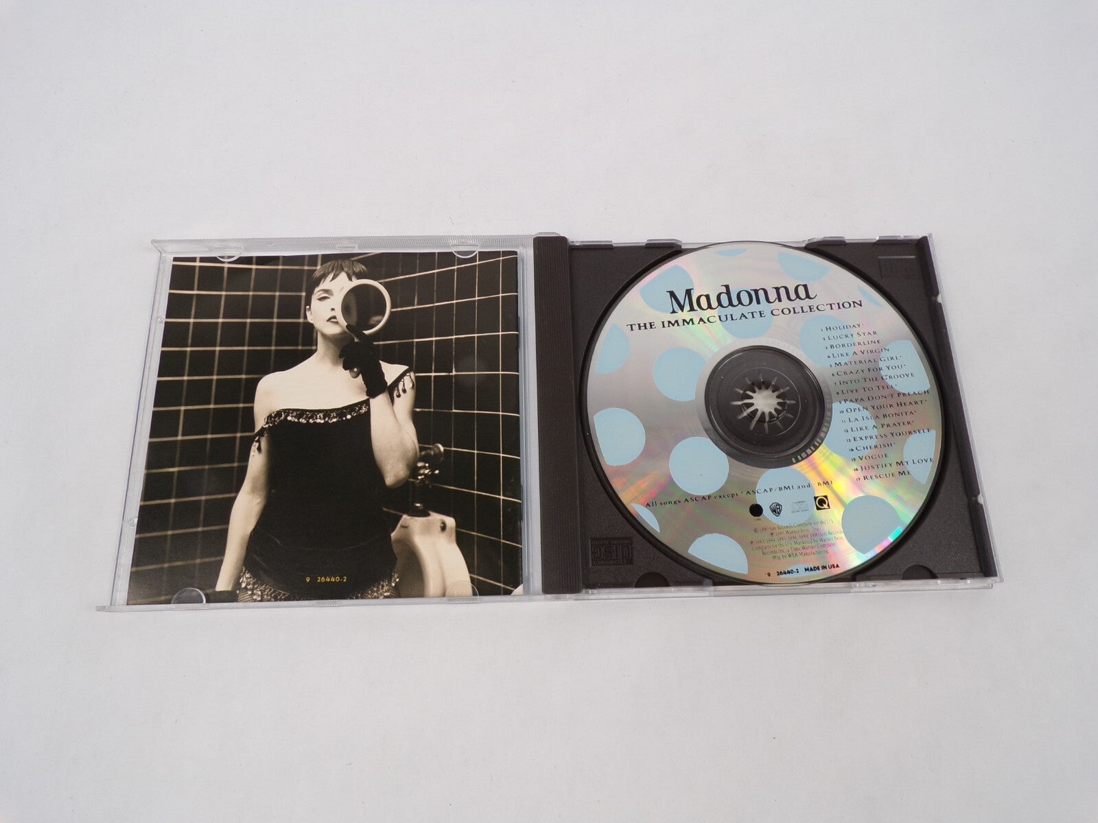 The Immaculate Collection Madonna Holiday Lucky Star Material Girl Crazy CD#63