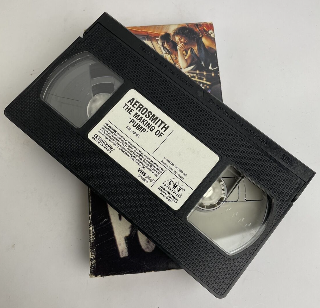 Aerosmith : The Making Of Pump Documentry VHS 1990, Columbia Music Video - LOOK