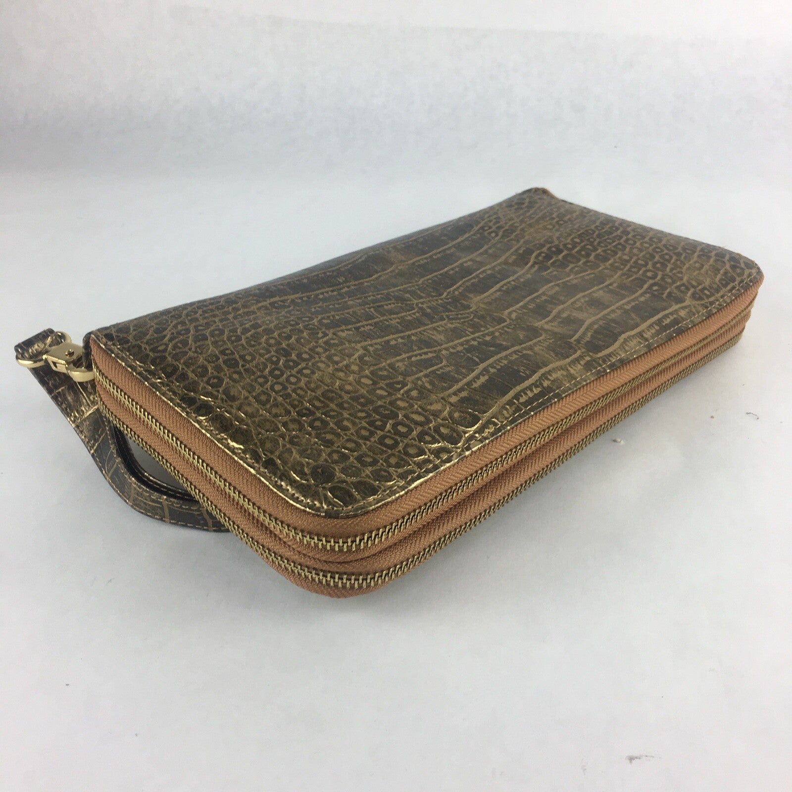 The Find -  Faux Gold Leather Hand Purse 