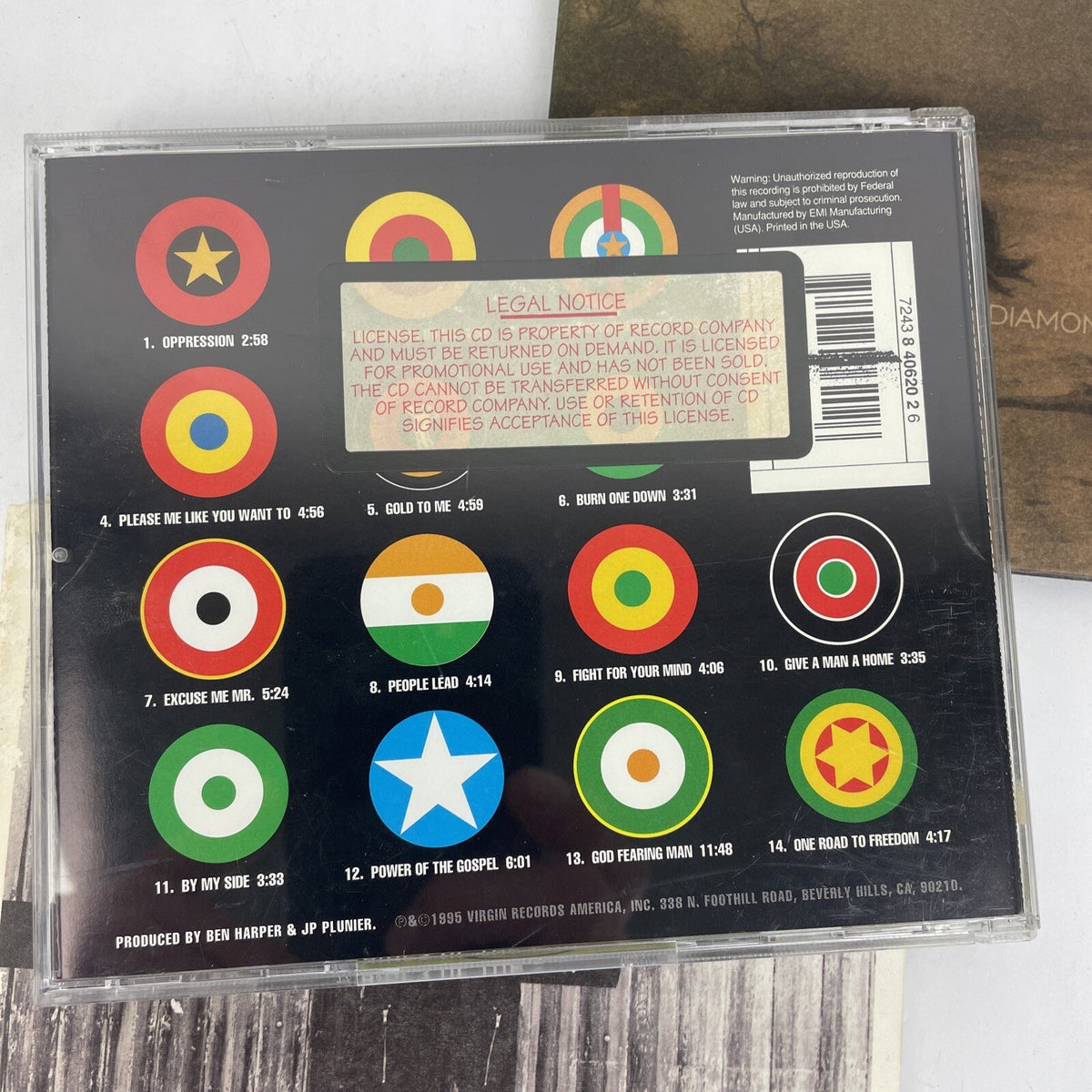 Ben Harper -Diamonds on the Inside -Fight for your Mind -Both Sides of the Gun